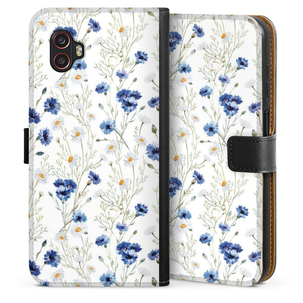 DeinDesign Handyhülle Muster Blume Blumen Flower Pattern 6, Samsung Galaxy XCover 6 Pro Hülle Flip Case Klapphülle