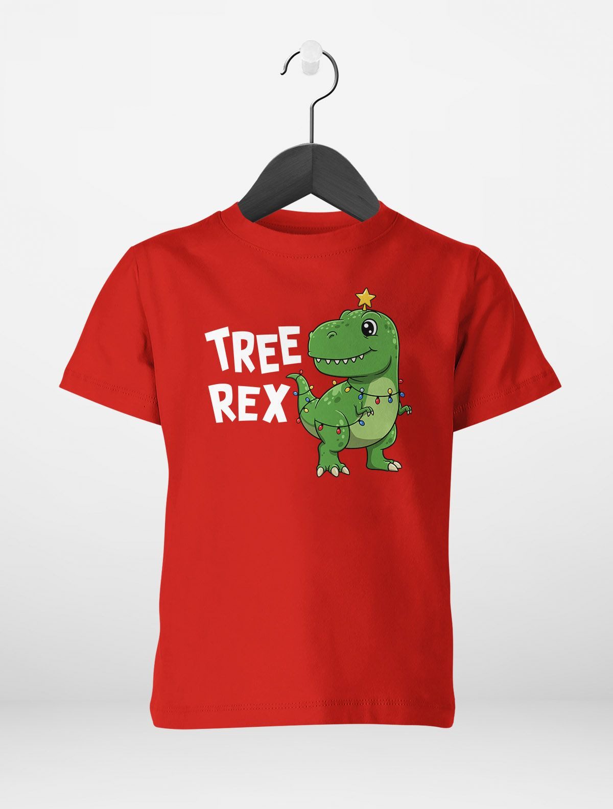 MoonWorks Print-Shirt Kinder T-Shirt Weihnachten Dinoasaurier Tree Rex XMAS Outfit