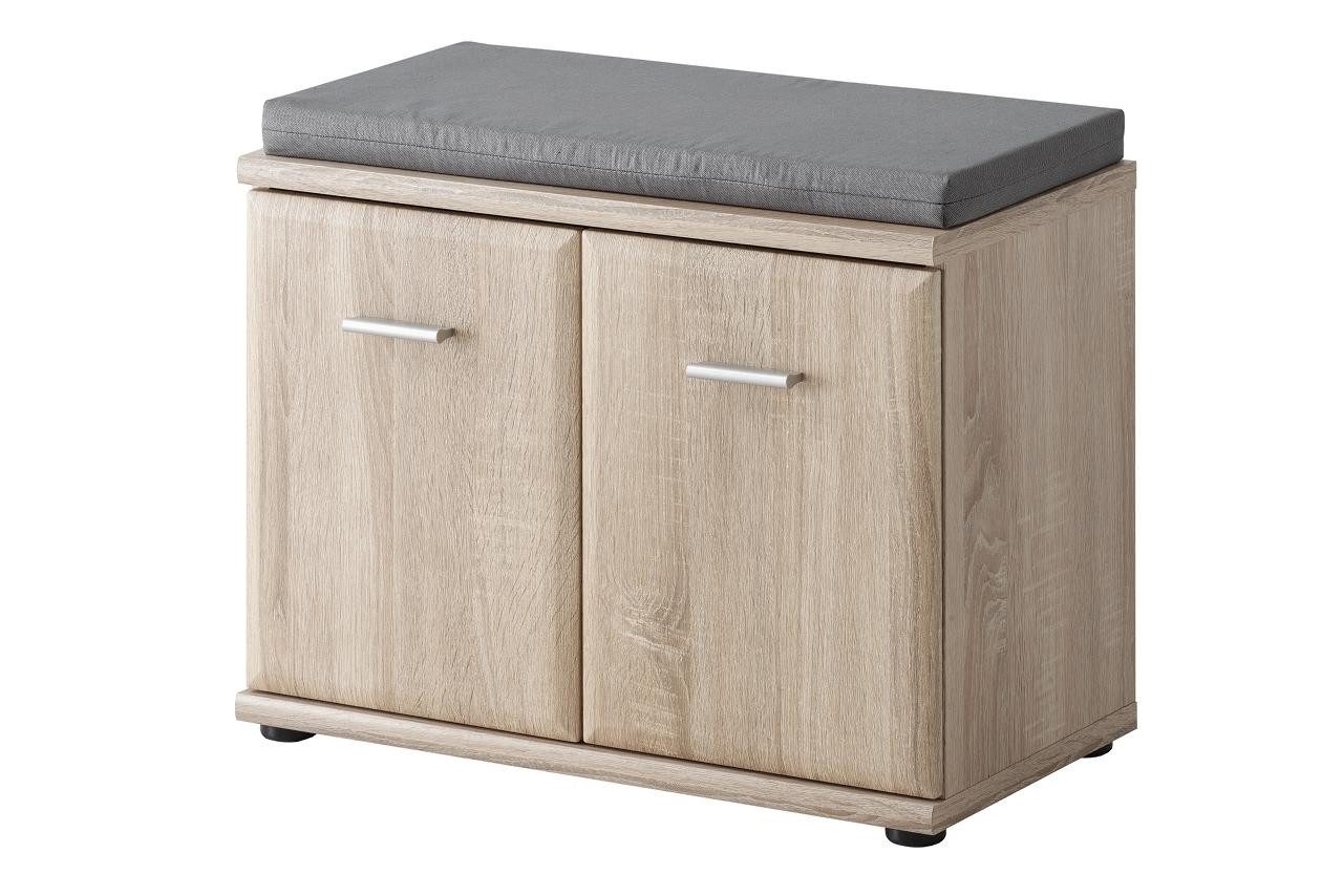 JVmoebel Schuhschrank Grau lackierter Designer Schuhschrank aus Holz im modernen Stil Made in Europa