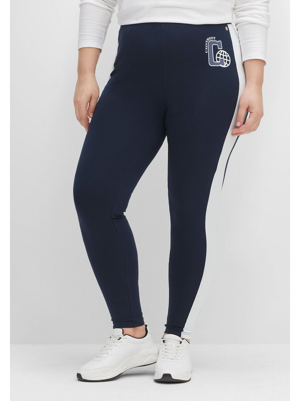 Sheego Größen Große im College-Stil Leggings