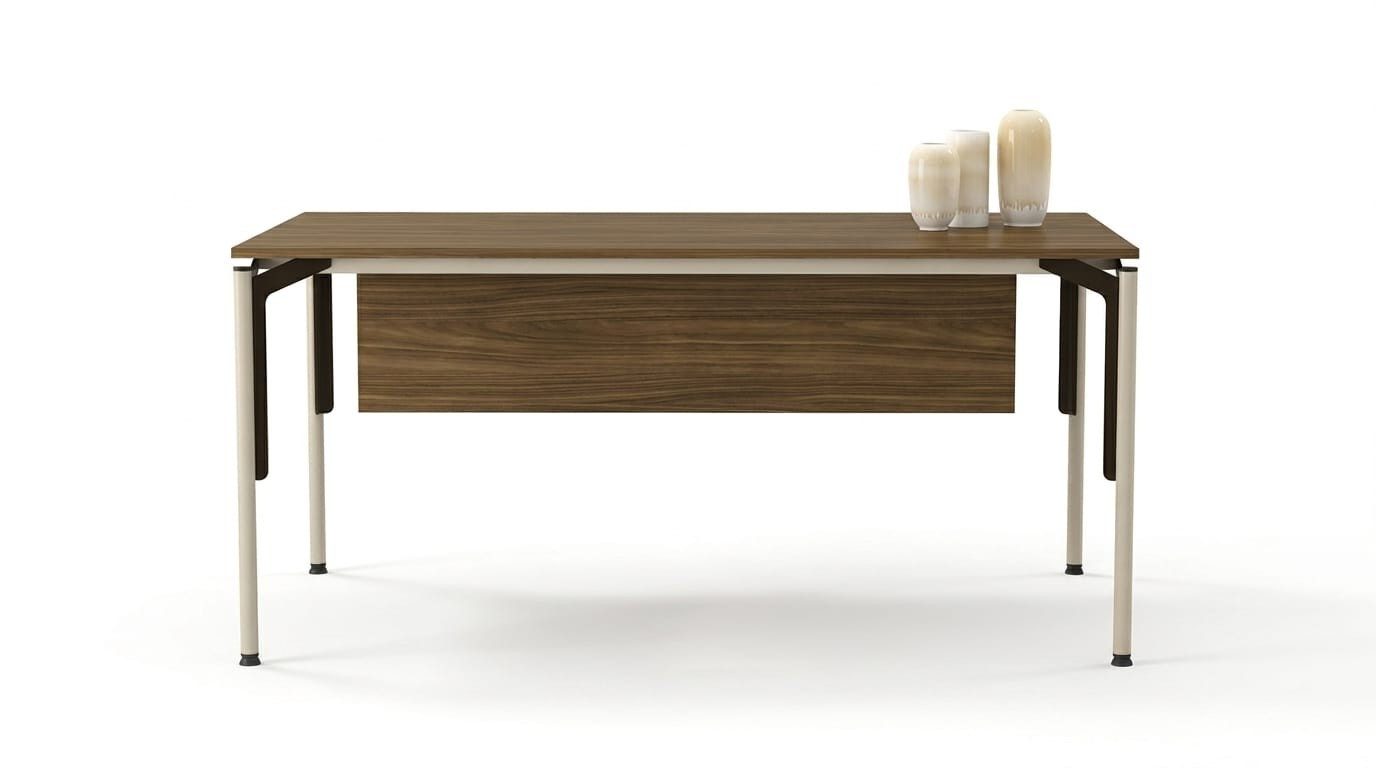 Xlmoebel Schreibtisch Schreibtisch Modern Braun Holz Arbeitsplatz Büro Möbel Mobiliar