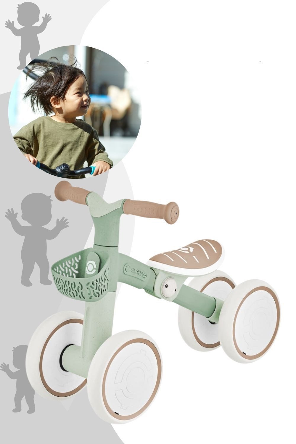 Globber Laufrad Learning Bike Eco - Laufrad, Rutscher