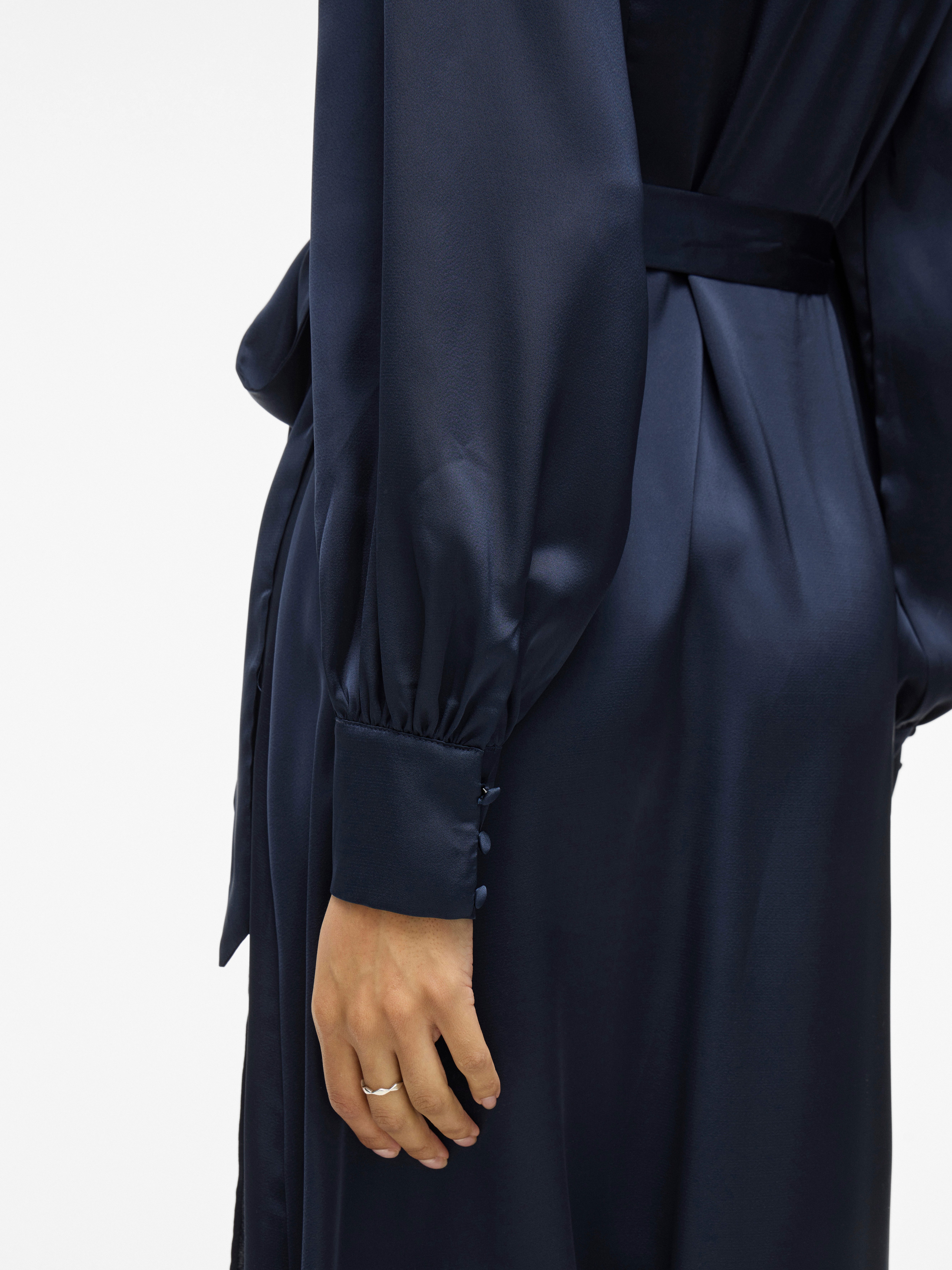 Vila Maxikleid VIENNA RAVENNA ANKLE WRAP DRESS-NOOS/OC Kunstfaser, regular fit