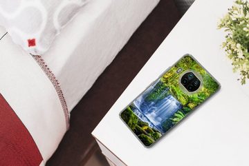 MuchoWow Handyhülle Dschungel - Wasserfall - Australien - Pflanzen - Natur, Phone Case, Handyhülle Xiaomi Mi 10T Lite, Silikon, Schutzhülle