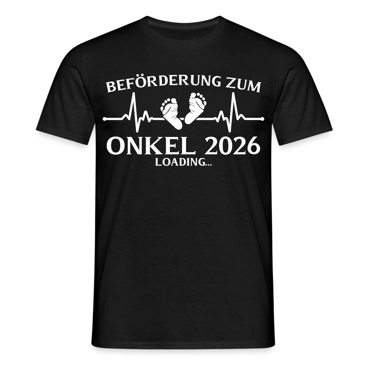 Spreadshirt T-Shirt Beförderung Zum Onkel 2026, Schwangerschaft Ankündigung Männer T-Shir (1-tlg)