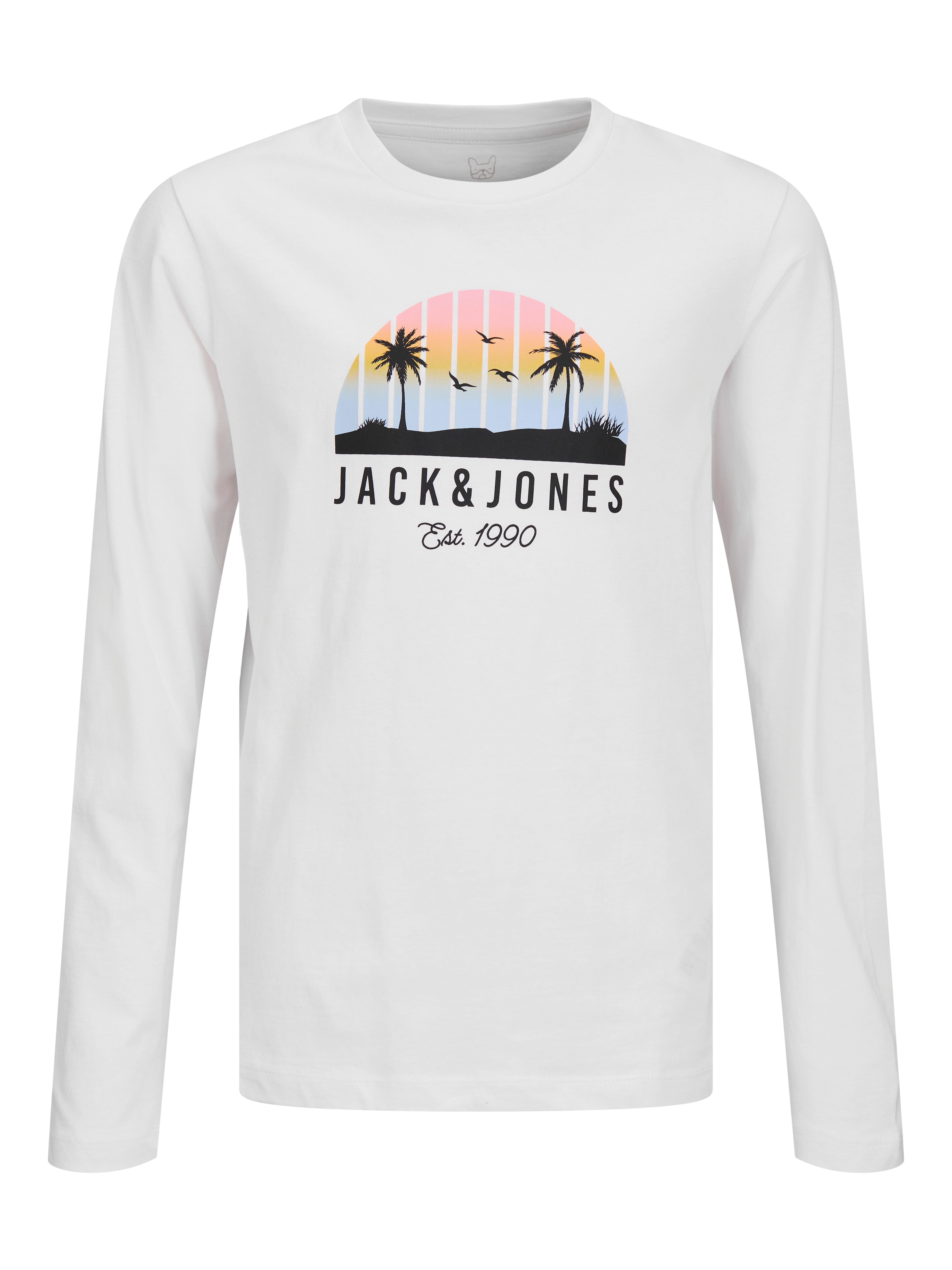 Langarmshirt JJPALM TEE LS CREW NECK 2PK MP JNR