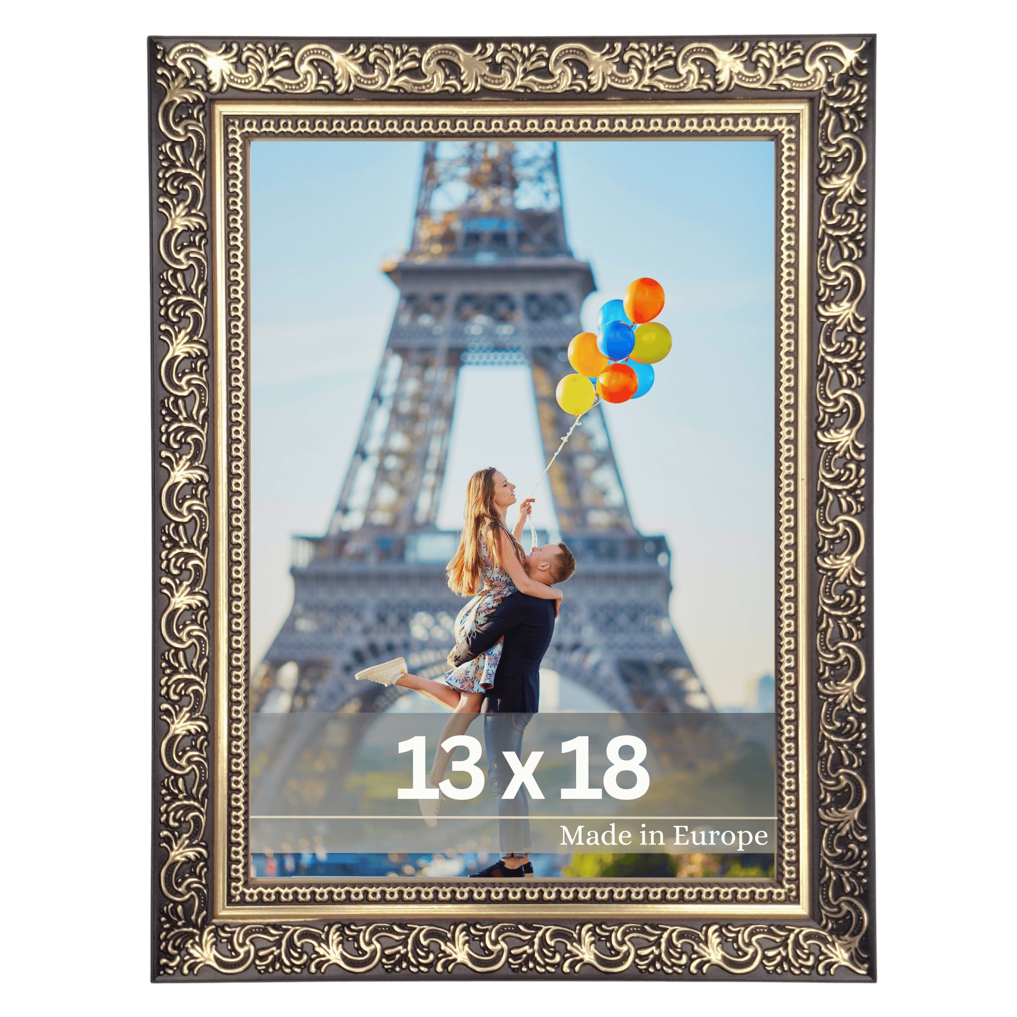 Victor (Zenith) Bilderrahmen Vinci, Bilderrahmen 13x18 cm Schwarz Gold, Bil günstig online kaufen