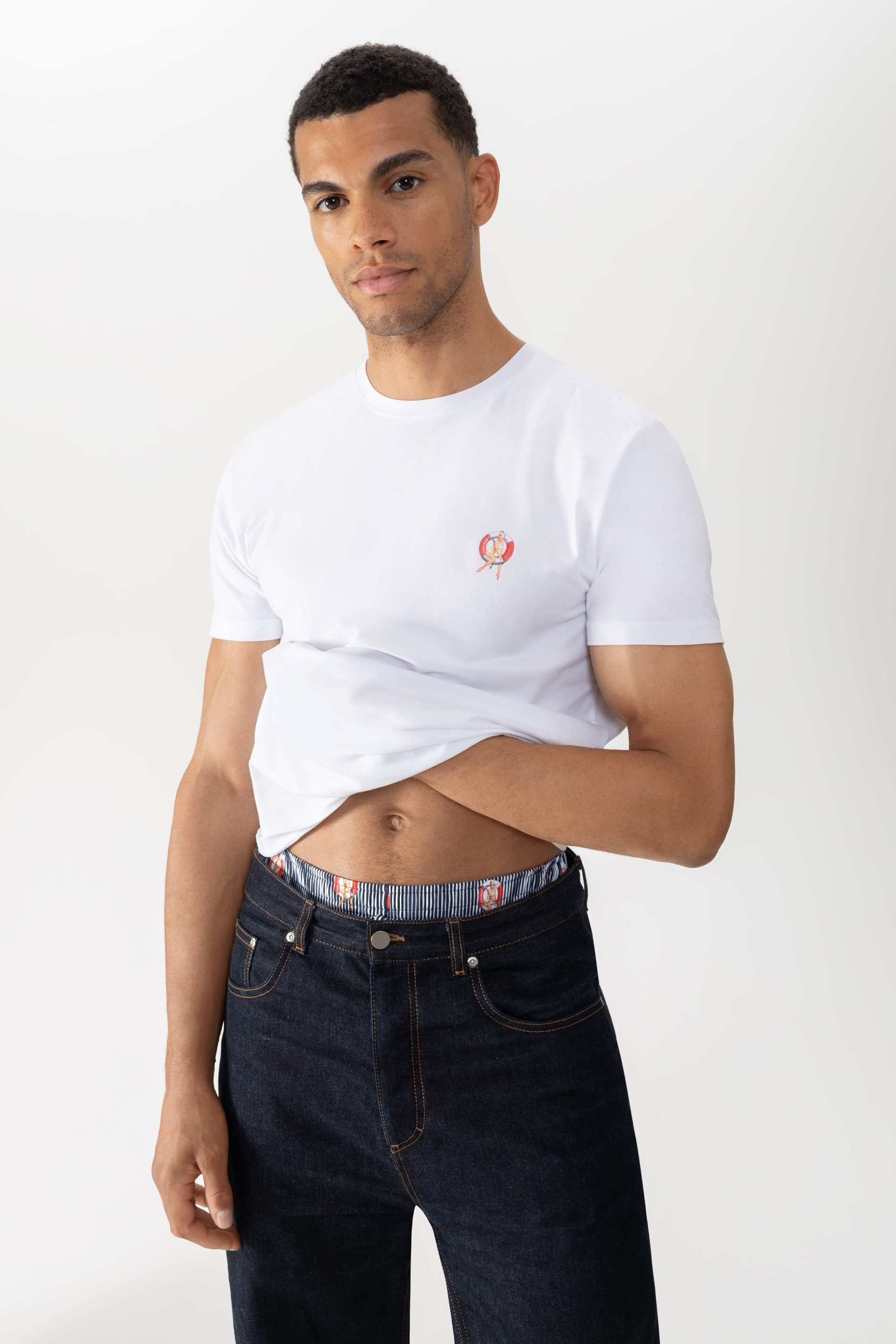Mey Schlafhose Mey Herren Hose kurz Serie Lifebelt (1-tlg)