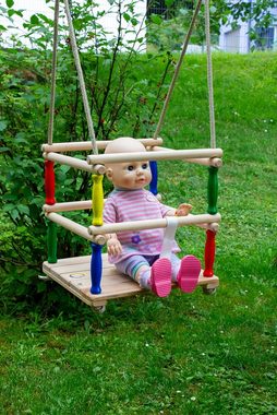 GICO Einzelschaukel Gitterschaukel Babyschaukel aus Holz emwe - 24268