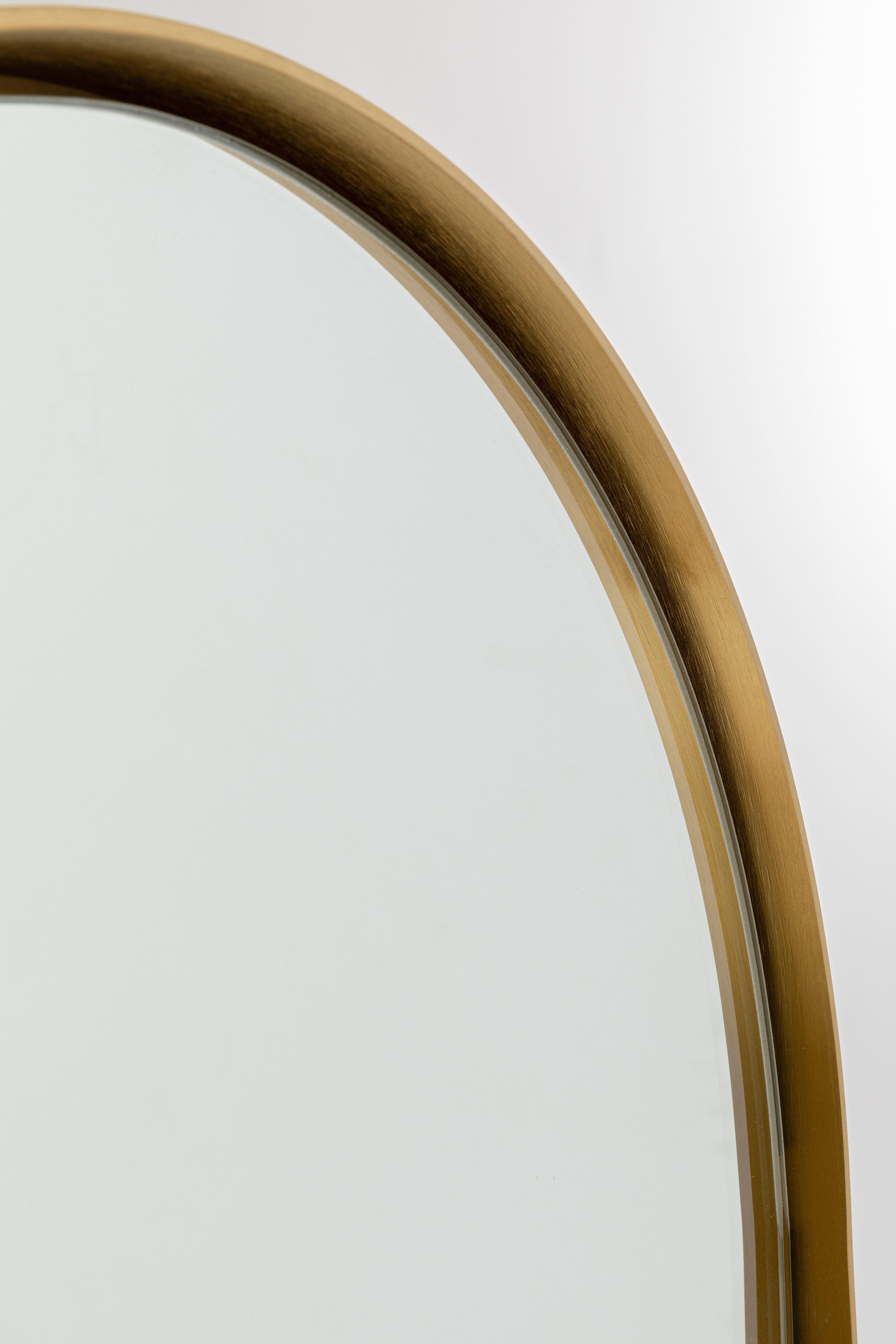 Kare Design Wandspiegel Standspiegel Curve Brass 40x170cm
