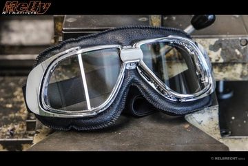 Helly - No.1 Bikereyes Motorradbrille 1350, gepolsterte Fliegerbrille