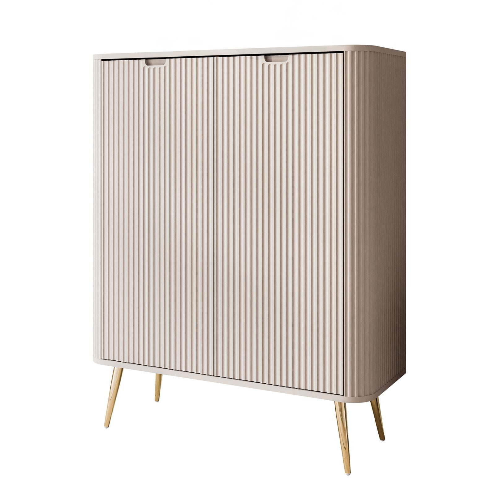 Lookway Hochkommode Zweitürige Kommode ZAIRA K103, 103x39x129 cm