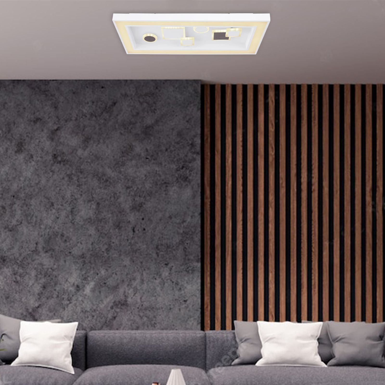 GLOBO dimmbar Globo Deckenlampe Deckenleuchte Fernbedienung Wohnzimmer Deckenleuchte LED