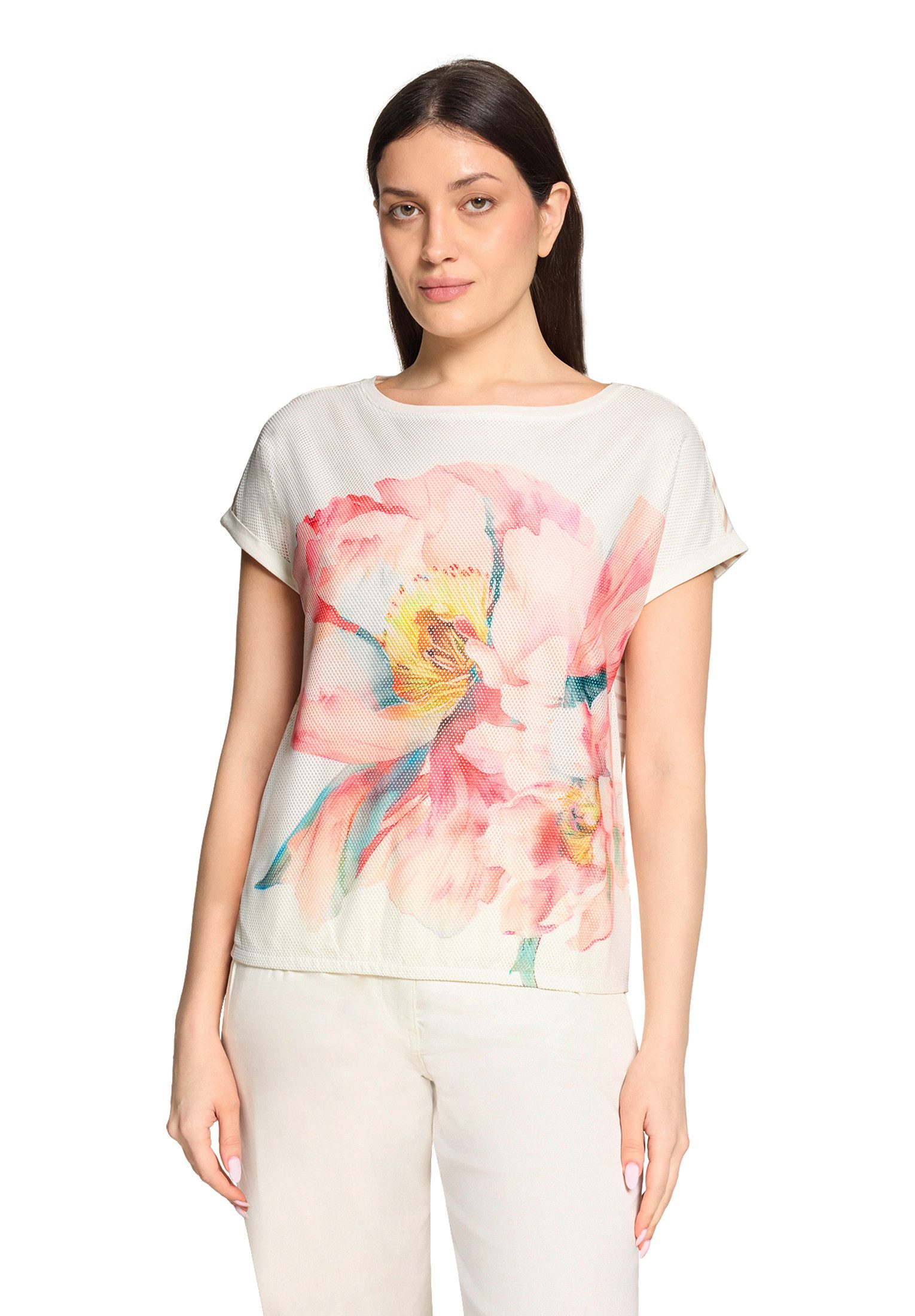 Kurzarmshirt Damen mit Gummizug