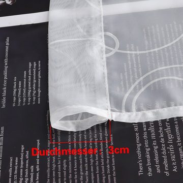 Scheibengardine, Joyswahl, Stangendurchzug (1 St), transparent, Kreativkreis Planet Store, Küche Kurzgardine