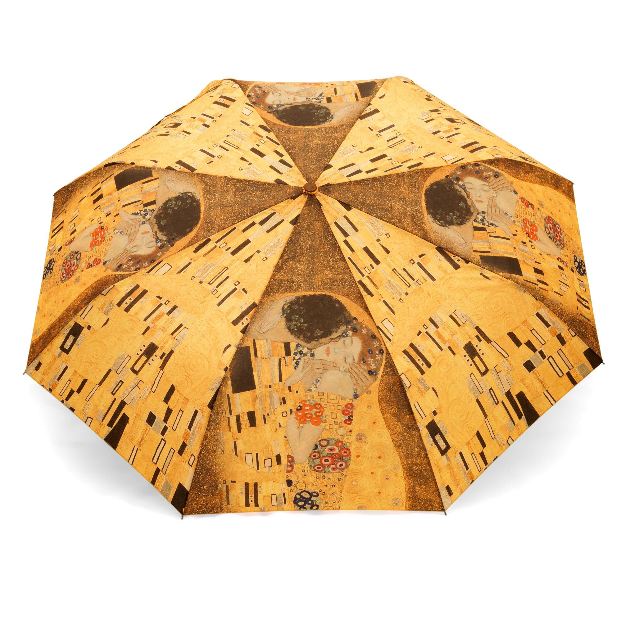 ROSEMARIE SCHULZ Heidelberg Taschenregenschirm Automatik Kuss, Gustav Kunst Taschenschirm Regenschirm Klimt -Automatik Auf/Zu