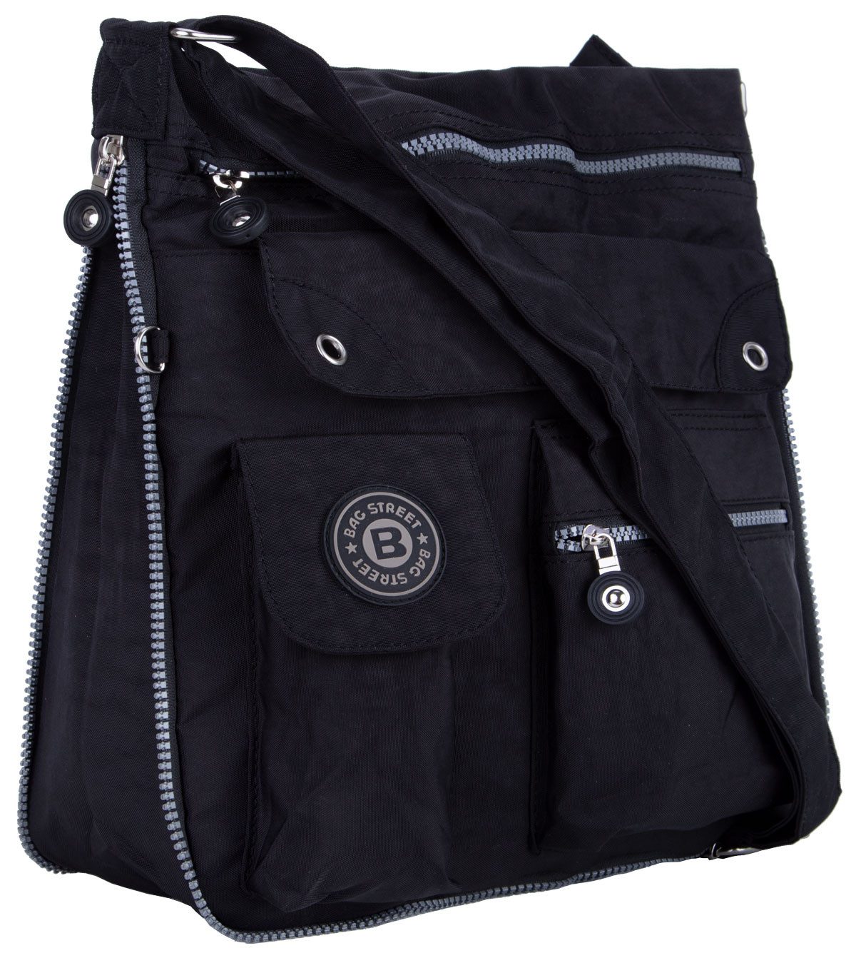 compagno Henkeltasche, Sportive Umhänge-Tasche mit viel Stauraum Reise Kuriertasche