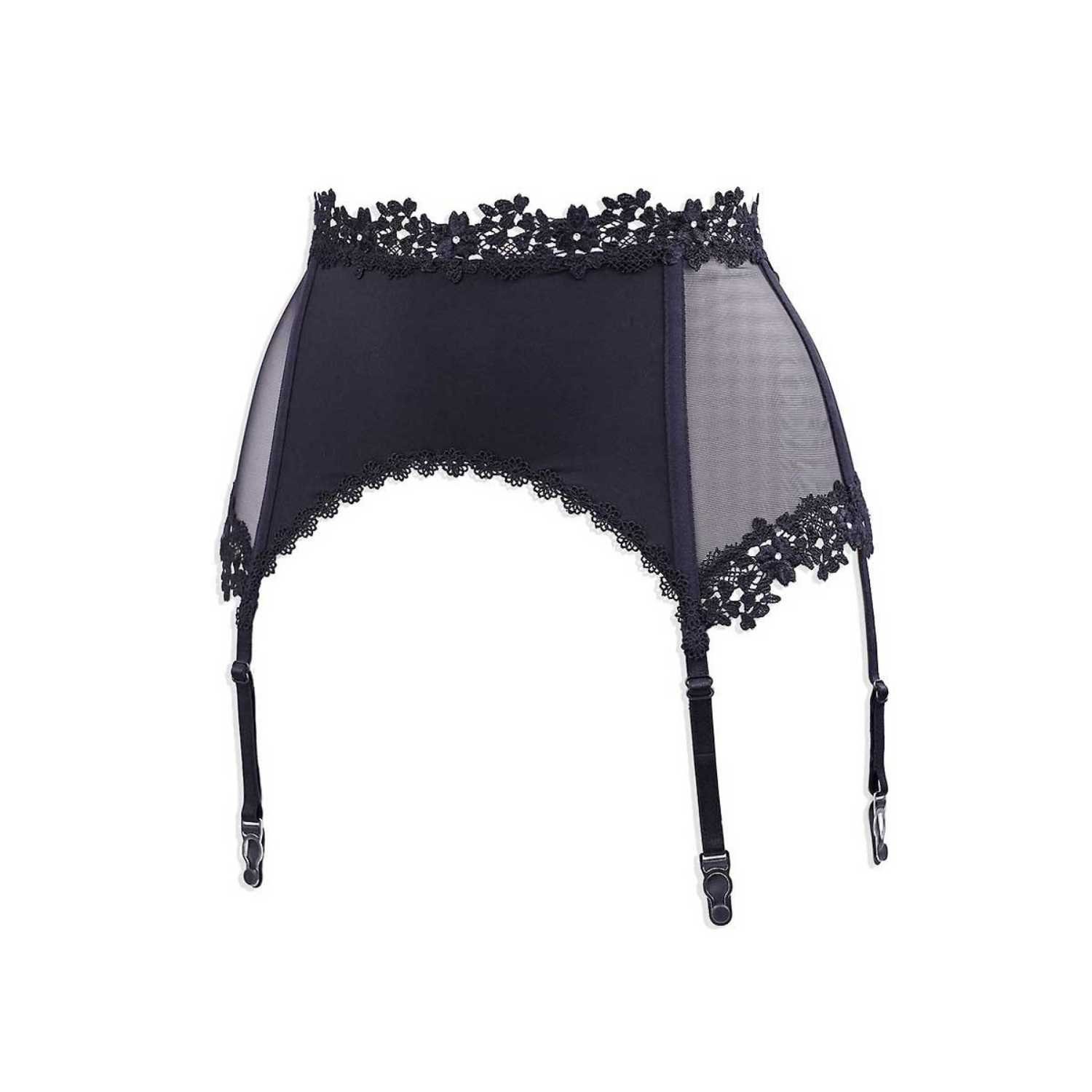 Luxxa Strapsgürtel Strapsgürtel Borsalino schwarz sexy hochwertig S