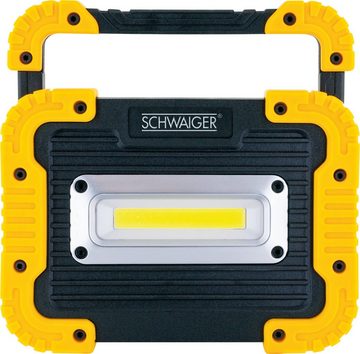 Schwaiger LED Arbeitsleuchte WLED90 513, COB-LED, Weiß, mehrstufig einstellbarer Standfuß, batteriebetrieben