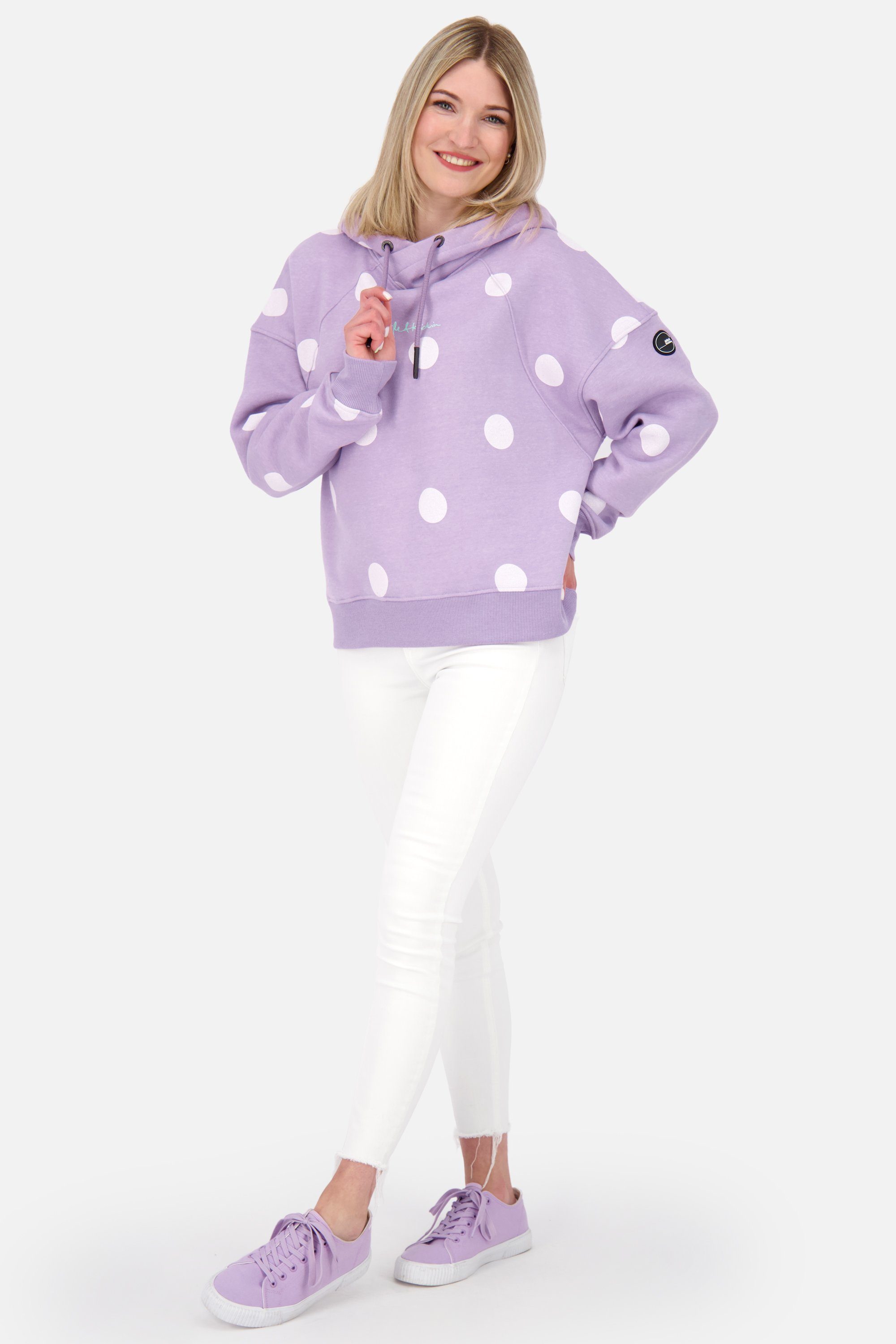 Pullover & JessyAK Sweatshirt digital Alife melange Hoodie Kickin B lavender Damen Kapuzensweatshirt, Kapuzensweatshirt