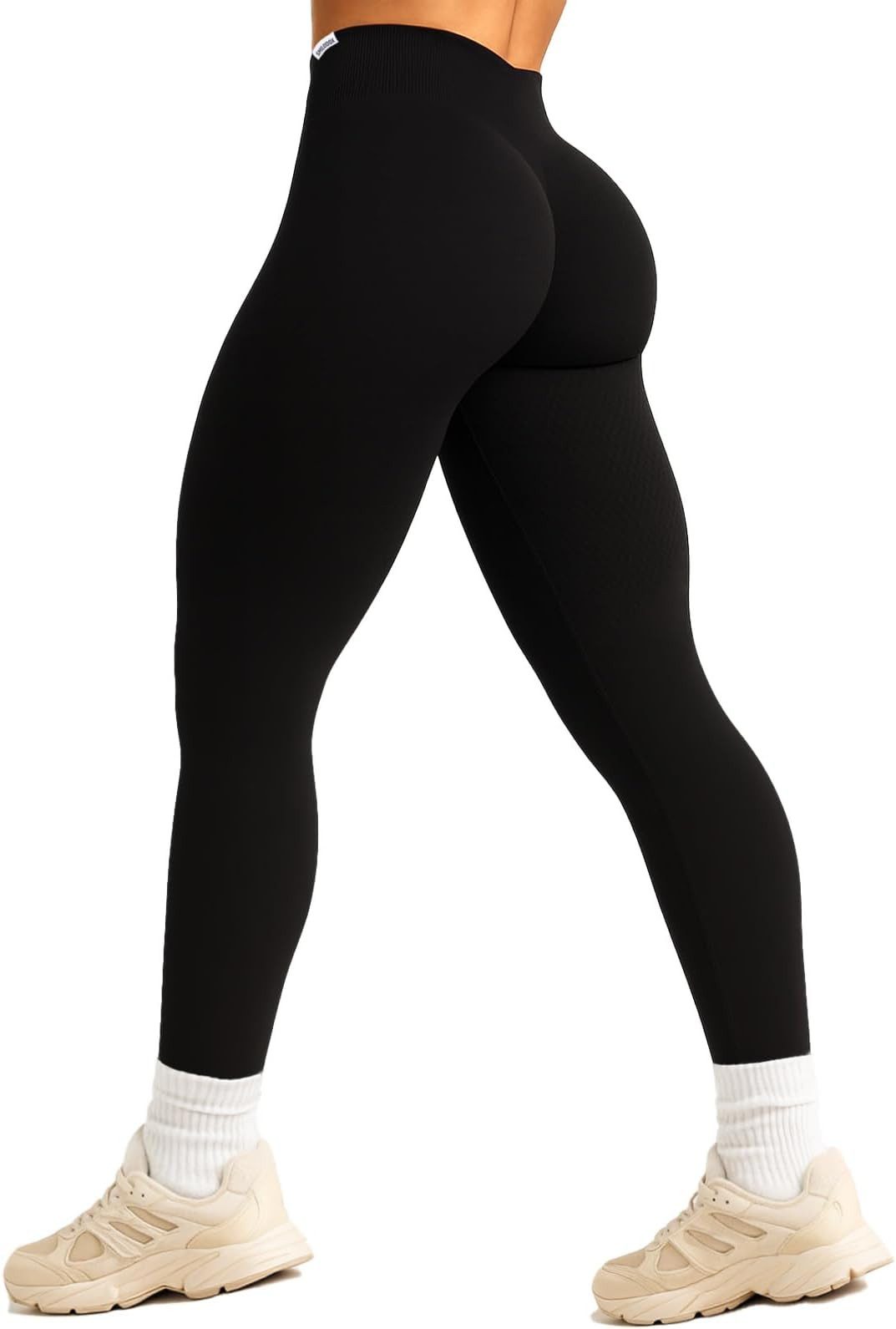 Smilodox Leggings Amaze Scrunch Pro, High Waist Booty Scrunch Yoga & Fitnesshose Shaped Fit Squatproof Push Up Trainingshose Gym Alltag Figurformend