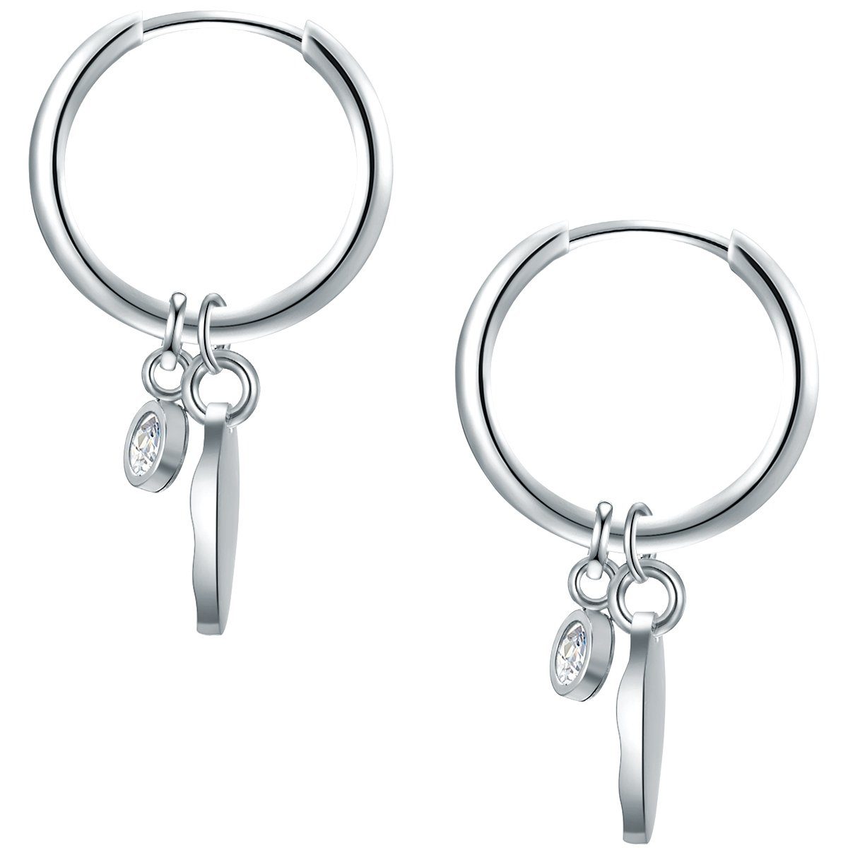 Eastside Paar Creolen silber, aus Edelstahl günstig online kaufen