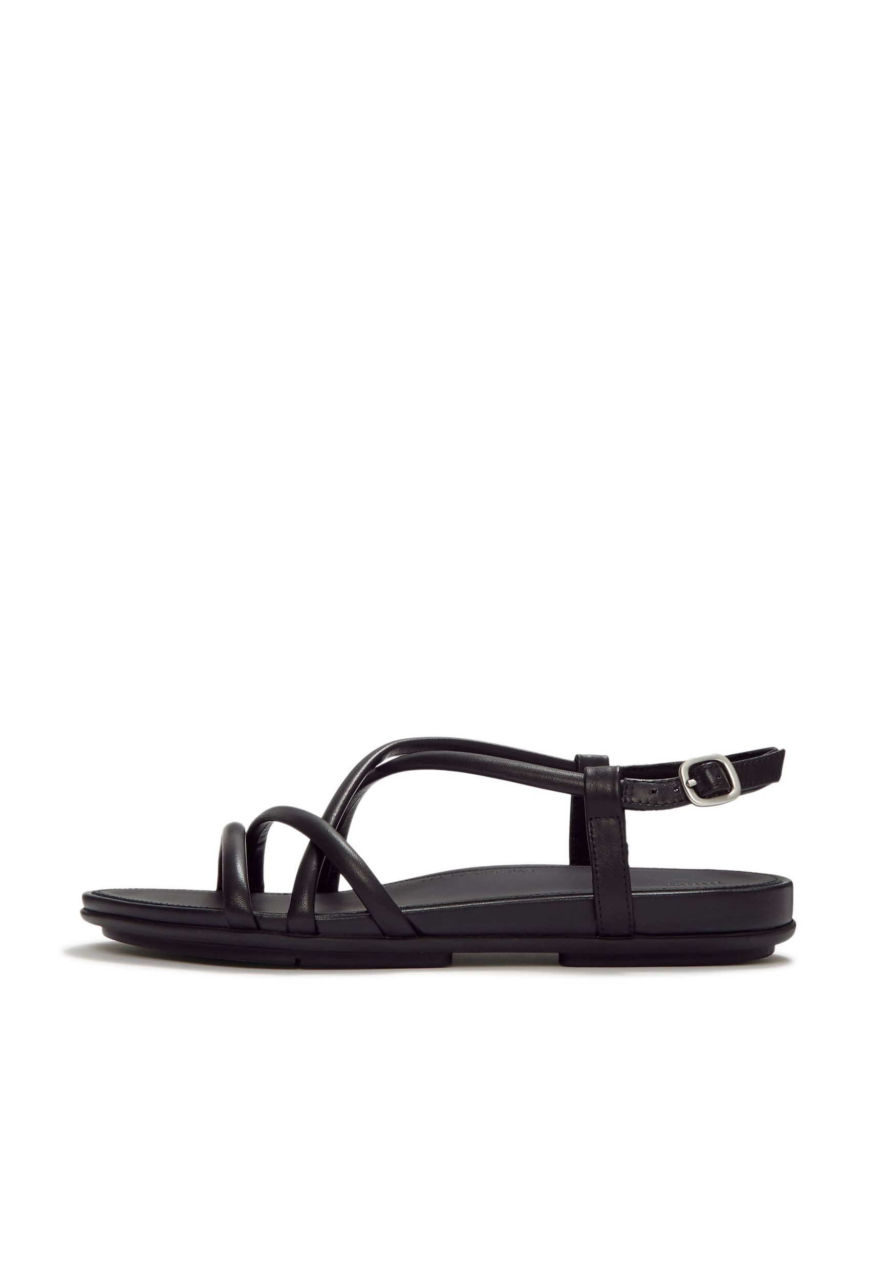 Fitflop GRACIE LEATHER STRAPPY BACK-STRAP SANDALS Sandalette All Black