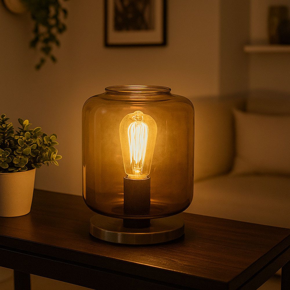 Briloner Leuchten Tischleuchte, Leuchtmittel nicht inklusive, Tischlampe Gl günstig online kaufen