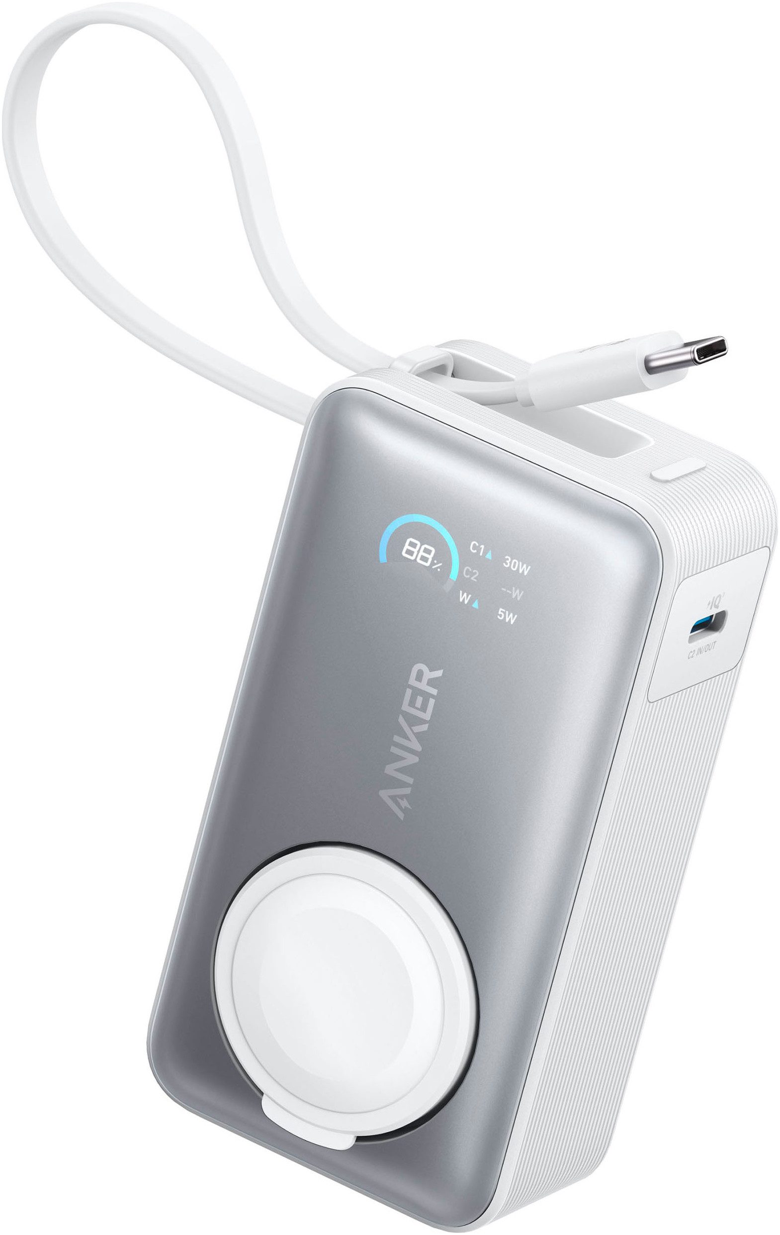 Anker MagGo Powerbank (10.000mAh, 35W, für Apple Watch) Powerbank 10000 mAh