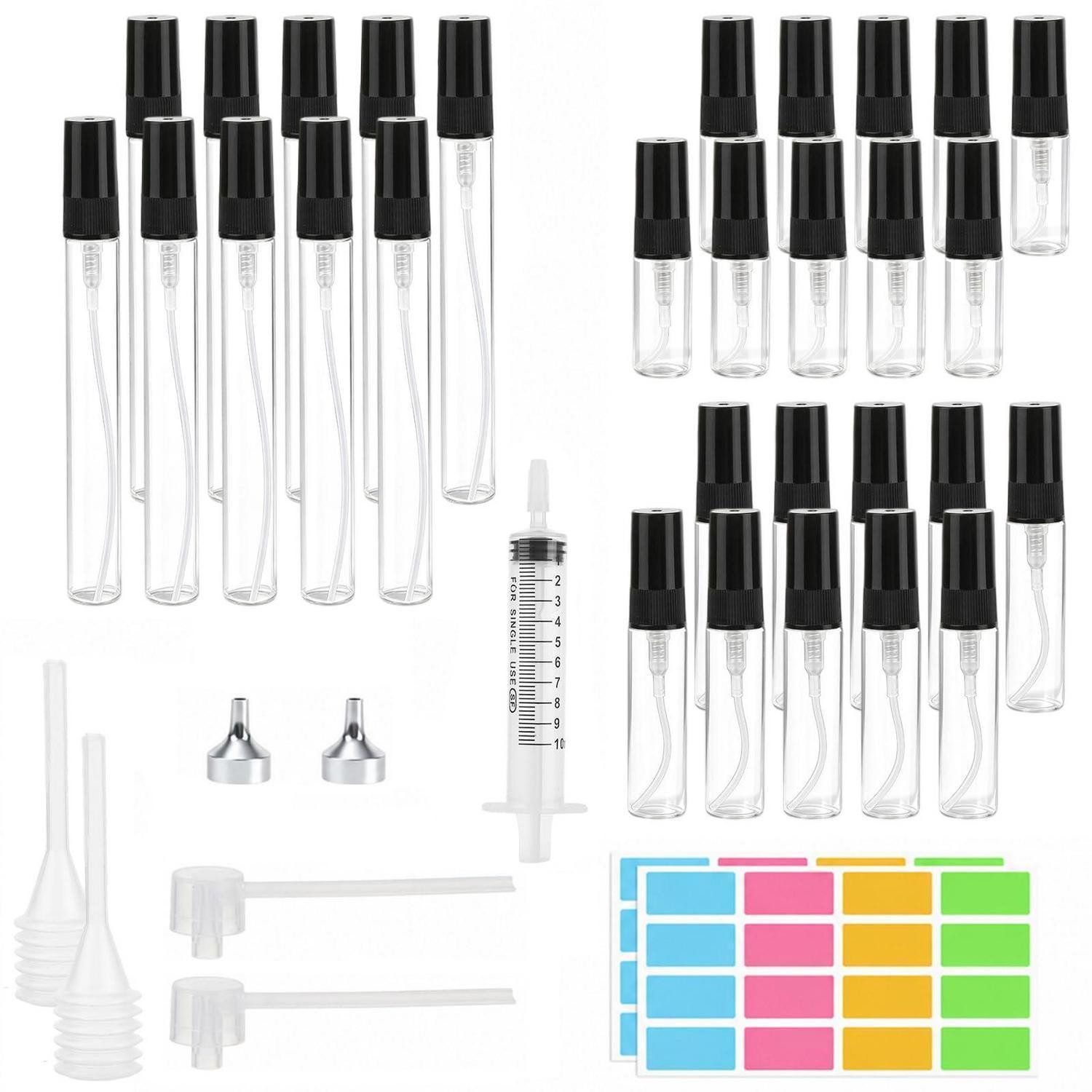 LuxusKollektion Parfümzerstäuber Mini Sprühflasche Glas Set 30 Stück (30 St)