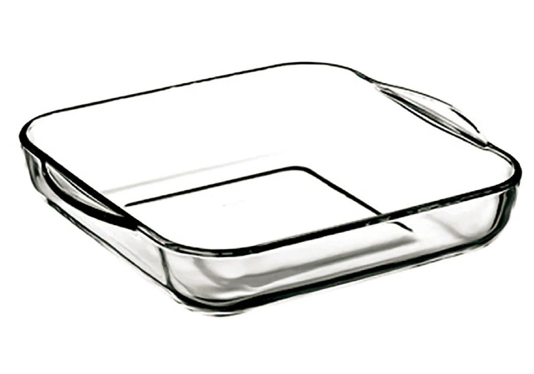 Auflaufform rechteckig 1950cc ohne Deckel, eckig aus Glas 22 x 6 x 25,5 cm