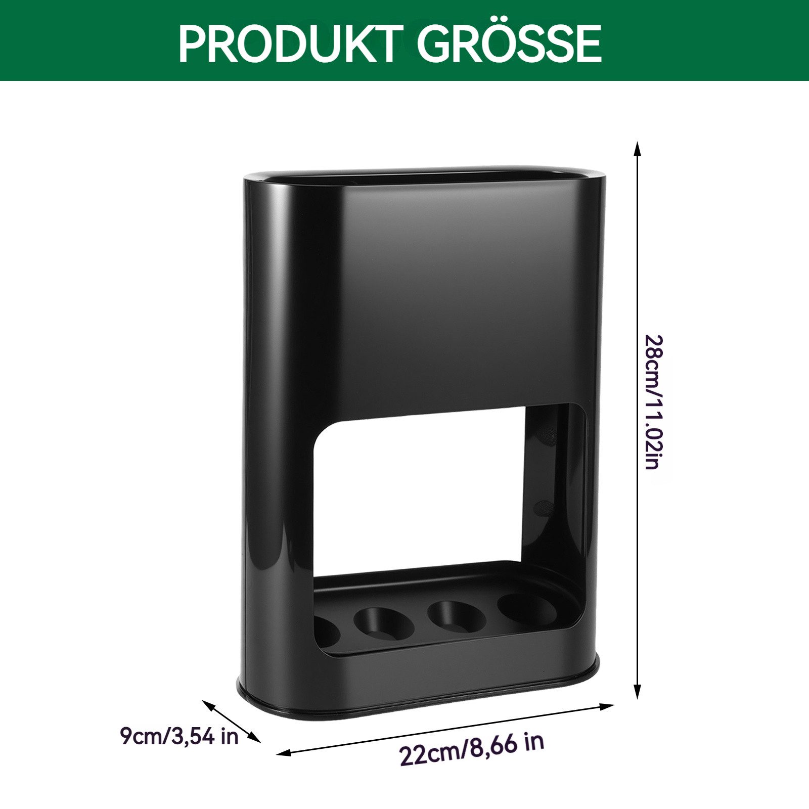 BlingBin Schirmständer Regenschirmständer mit Abtropfschale, 4 Slots Schirm günstig online kaufen