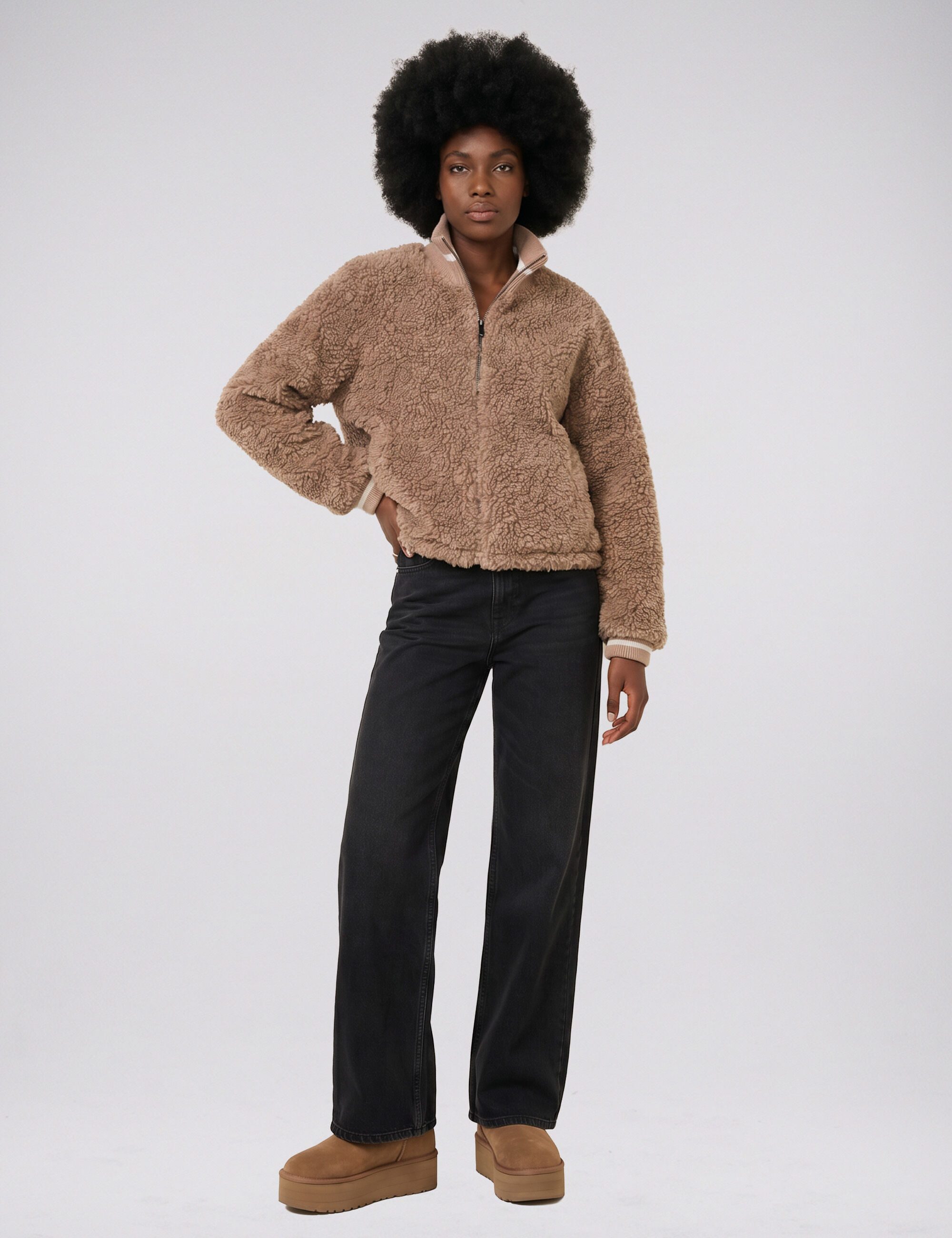 No.1 COMO Blouson POPPI (1-St) mit elastischen Bündchen