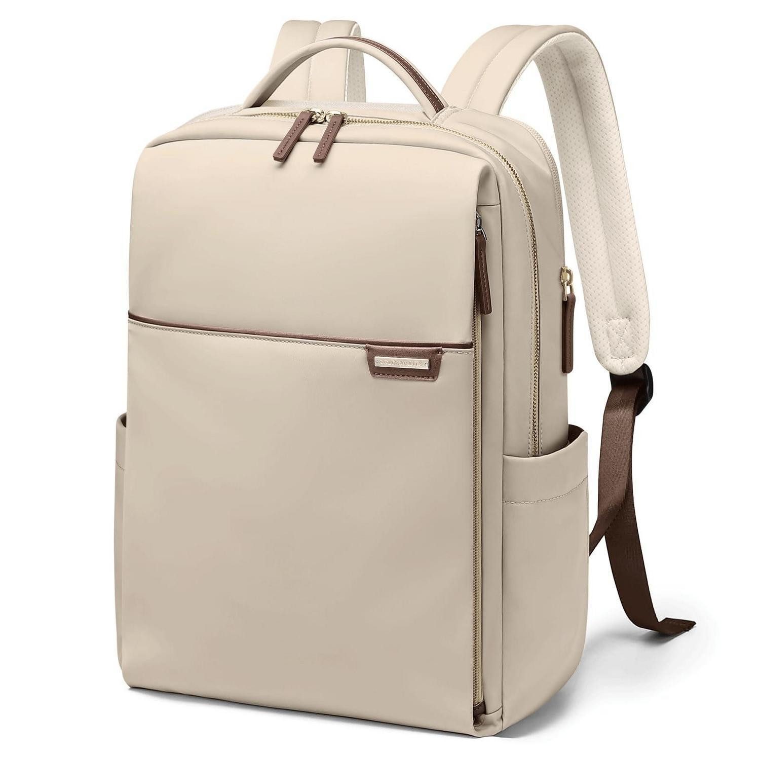 LuxusKollektion Laptoprucksack Laptop-Rucksack 16 Zoll Aprikose