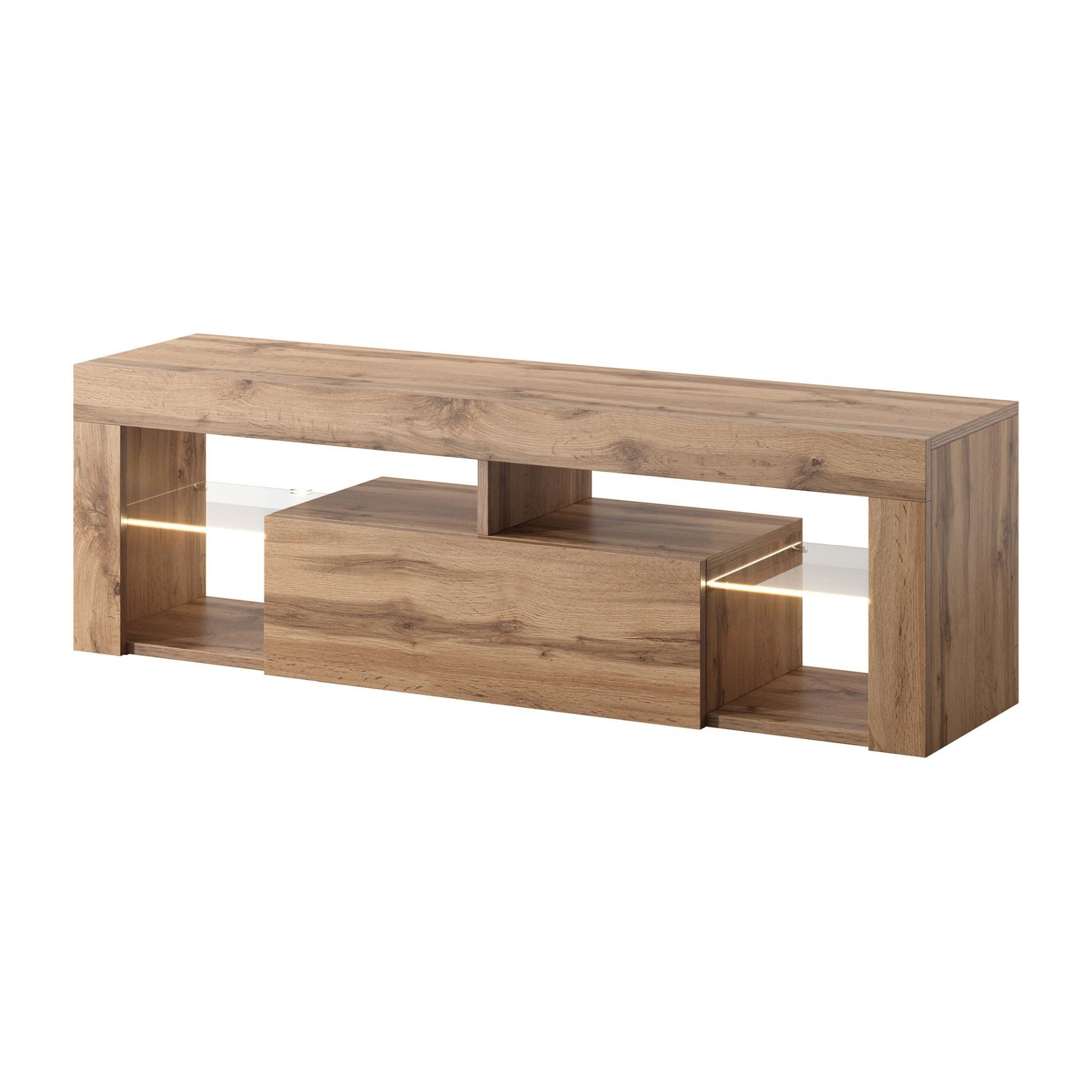 Selsey TV-Schrank BIANKO TV-Lowboard asymmetrisch, 140 günstig online kaufen