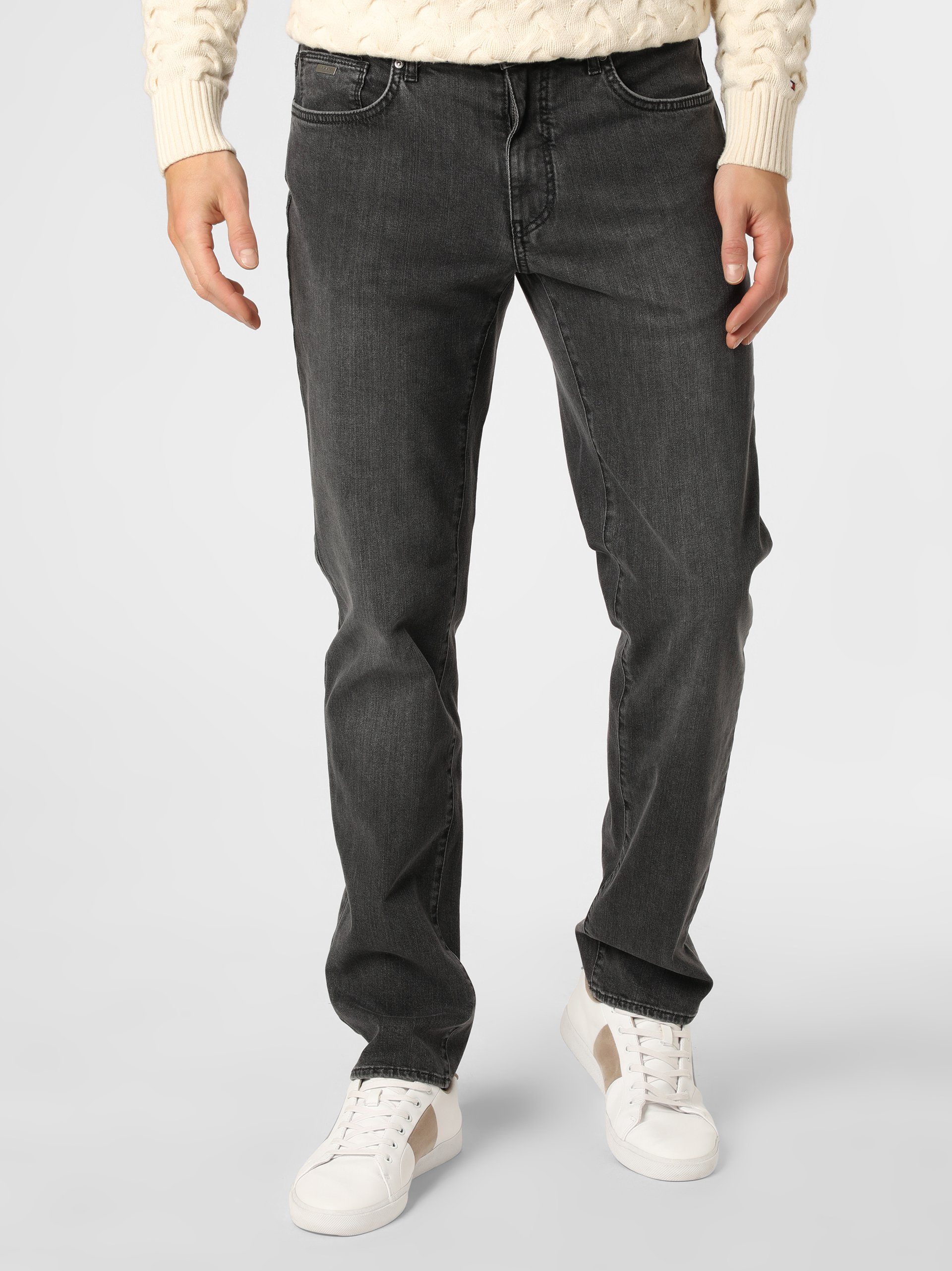 grau Brax Straight-Jeans Cadiz