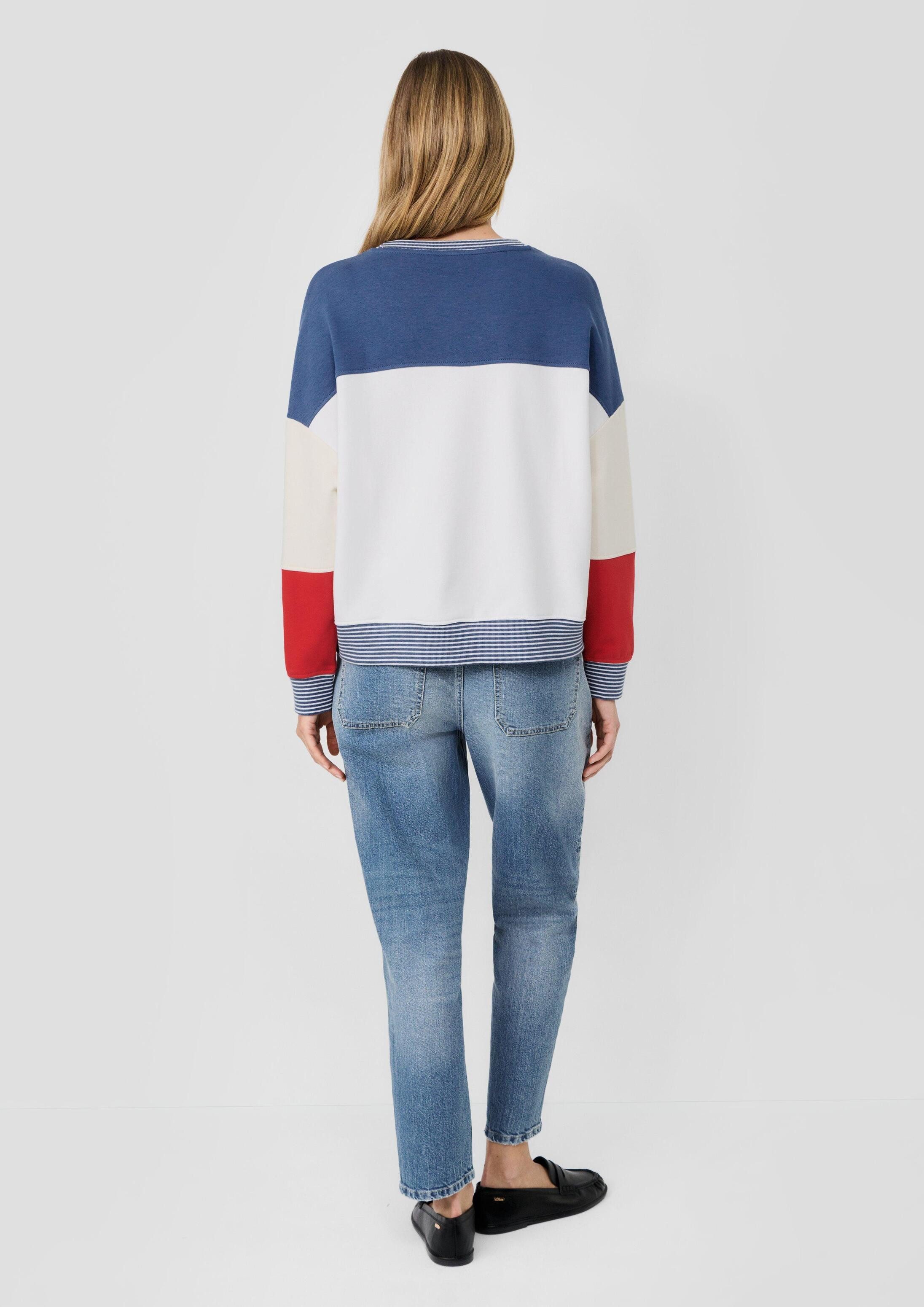 s.Oliver Sweatshirt Sweatshirt s.Oliver x Heidi Klum: Colourblock-Sweatshirt mit Logo – Bild 3 von 5