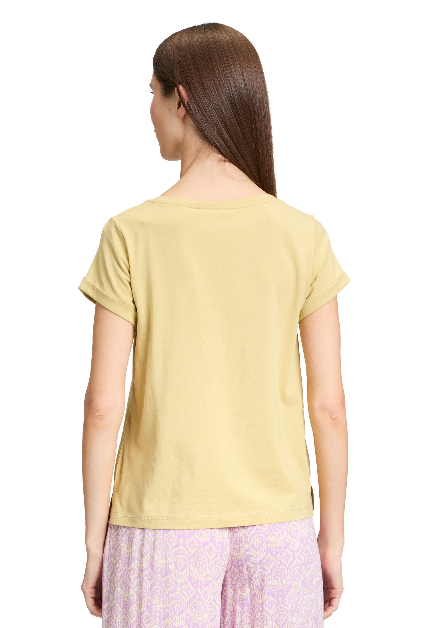 Cartoon Kurzarmshirt Damen mit Rundhalsausschnitt (1-tlg) Placement