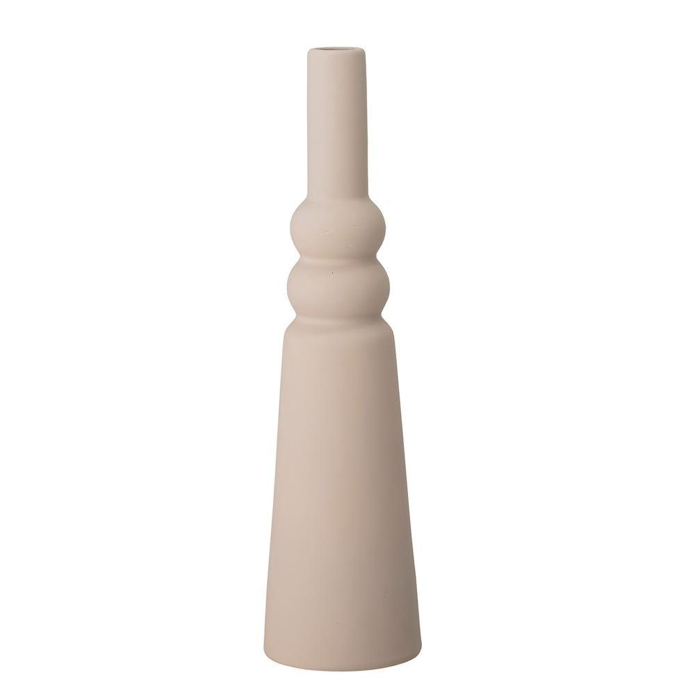 Bloomingville Dekovase Isolde, Steingut Beige 7,5 x 28,5 cm Blumenvase Dänisches Design