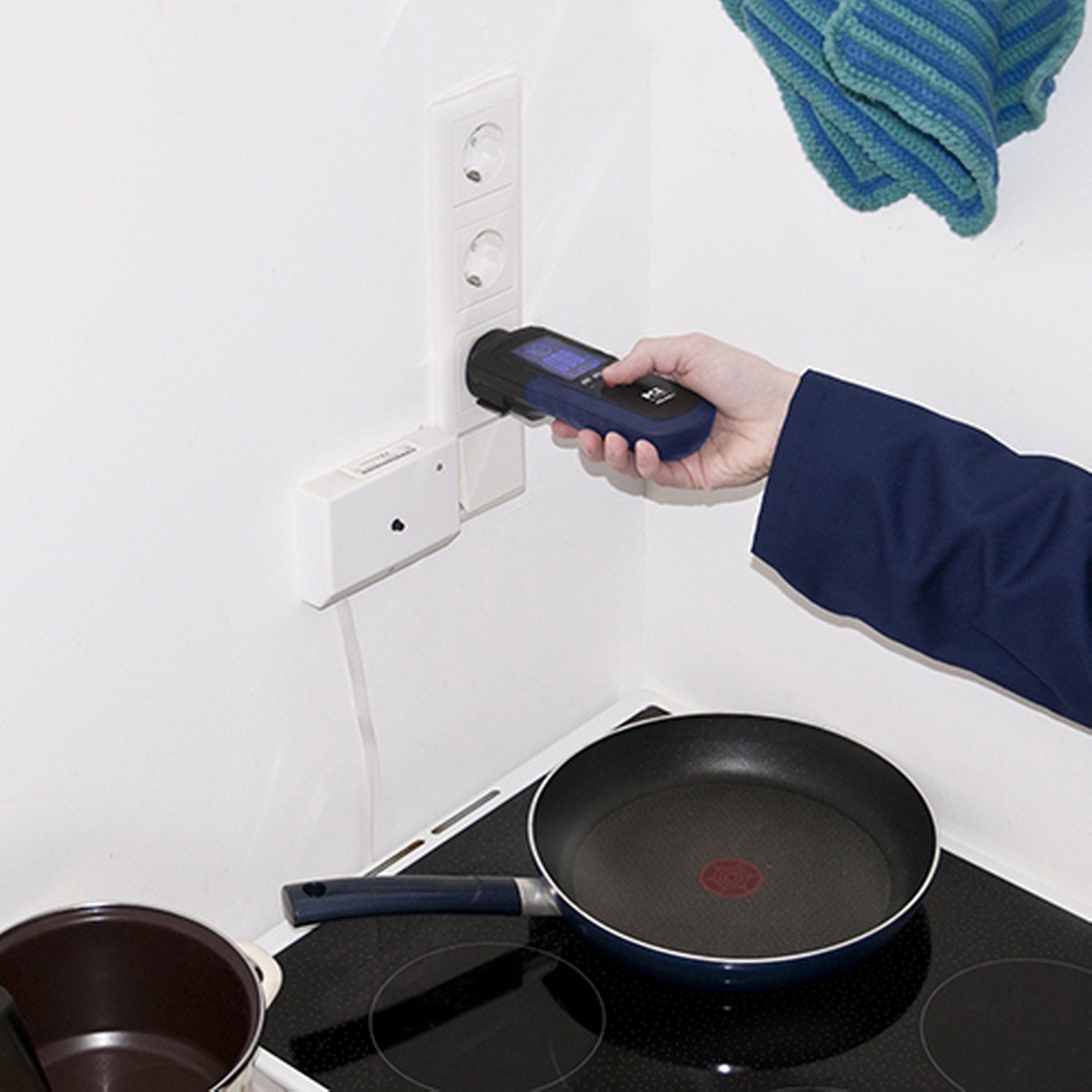 PCE Instruments Spannungsprüfer Installationstester PCE-RCD 1 schnelle Prüfung von FI-Schaltern, LCD-Display