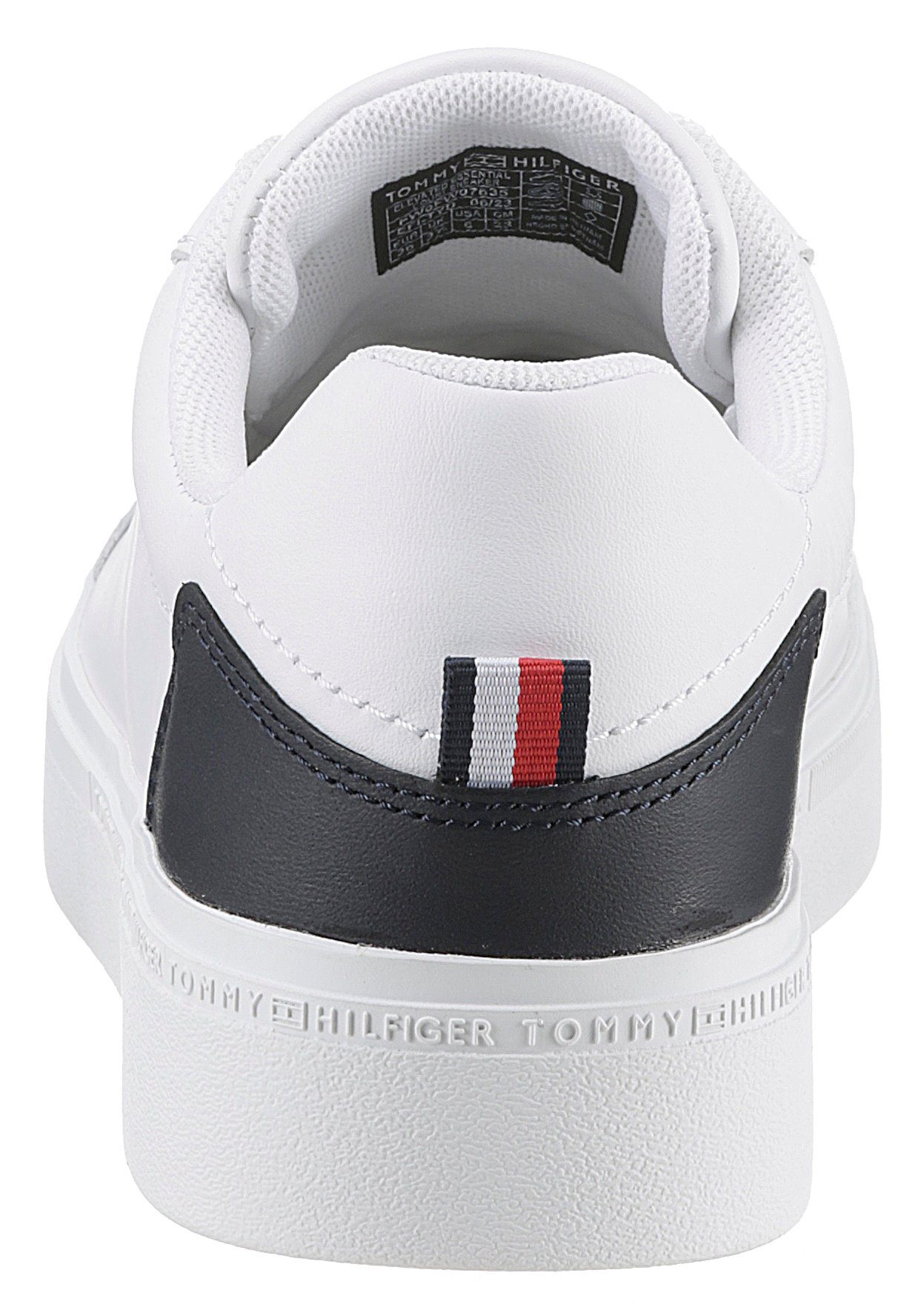 Tommy Hilfiger ELEVATED ESSENTIAL COURT SNEAKER Plateausneaker mit Kontrast günstig online kaufen