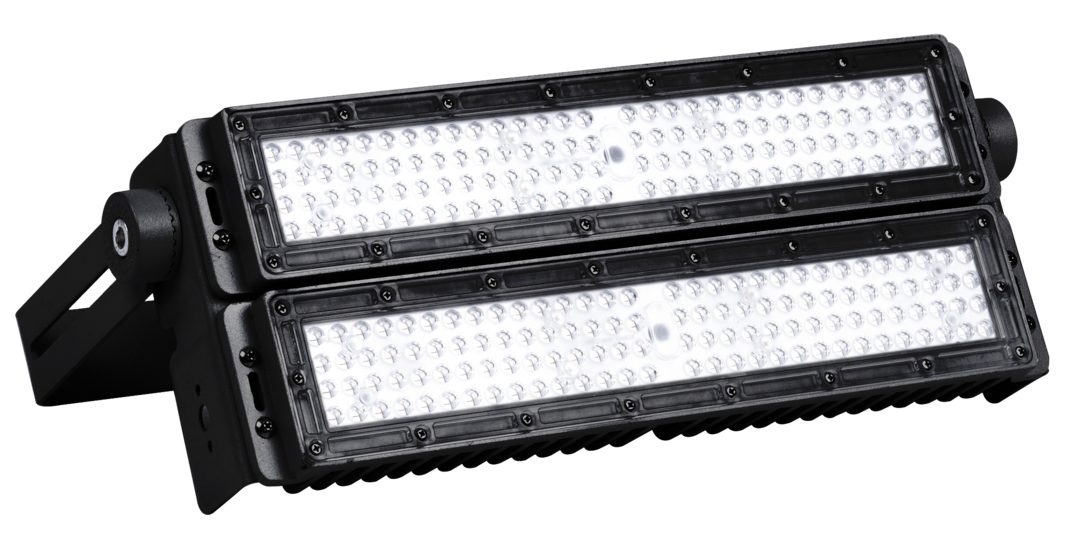 ENOVALITE LED Flutlichtstrahler Profi Stadion Fluter, 200 W, 5000 K (neutralweiß), 26000 lm, IP66, LED fest integriert, neutralweiß, LUMILEDS LEDs, Meanwell Netzteil