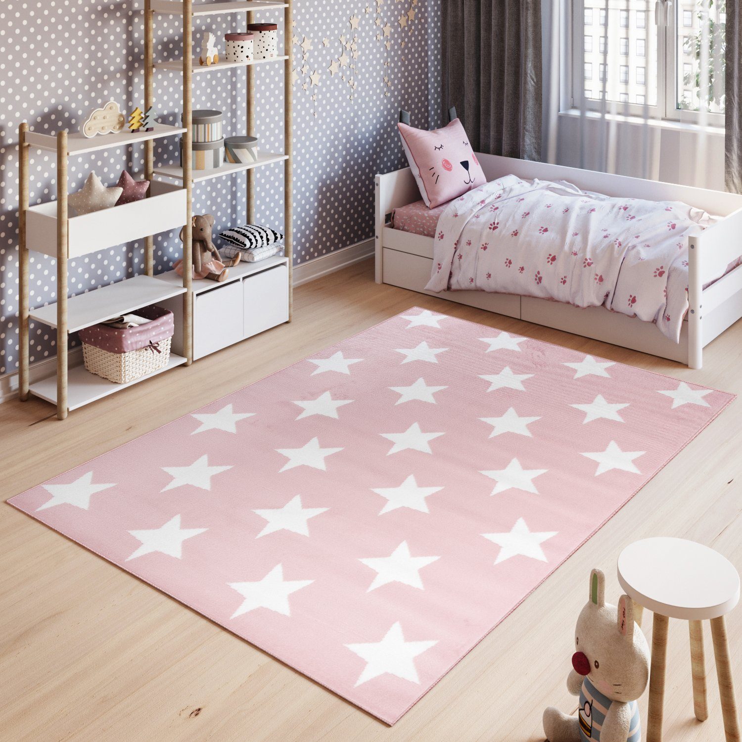Tapiso Kinderteppich PINKY, rechteckig, Höhe: 8 günstig online kaufen