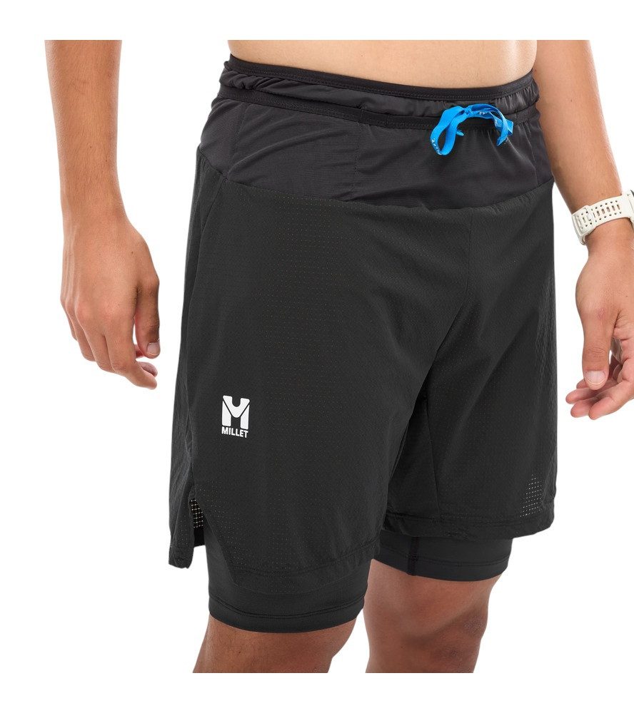 Millet Laufhose Intense 2in1 Short (schnelltrocknend, eingehängte Innenhose) kurz
