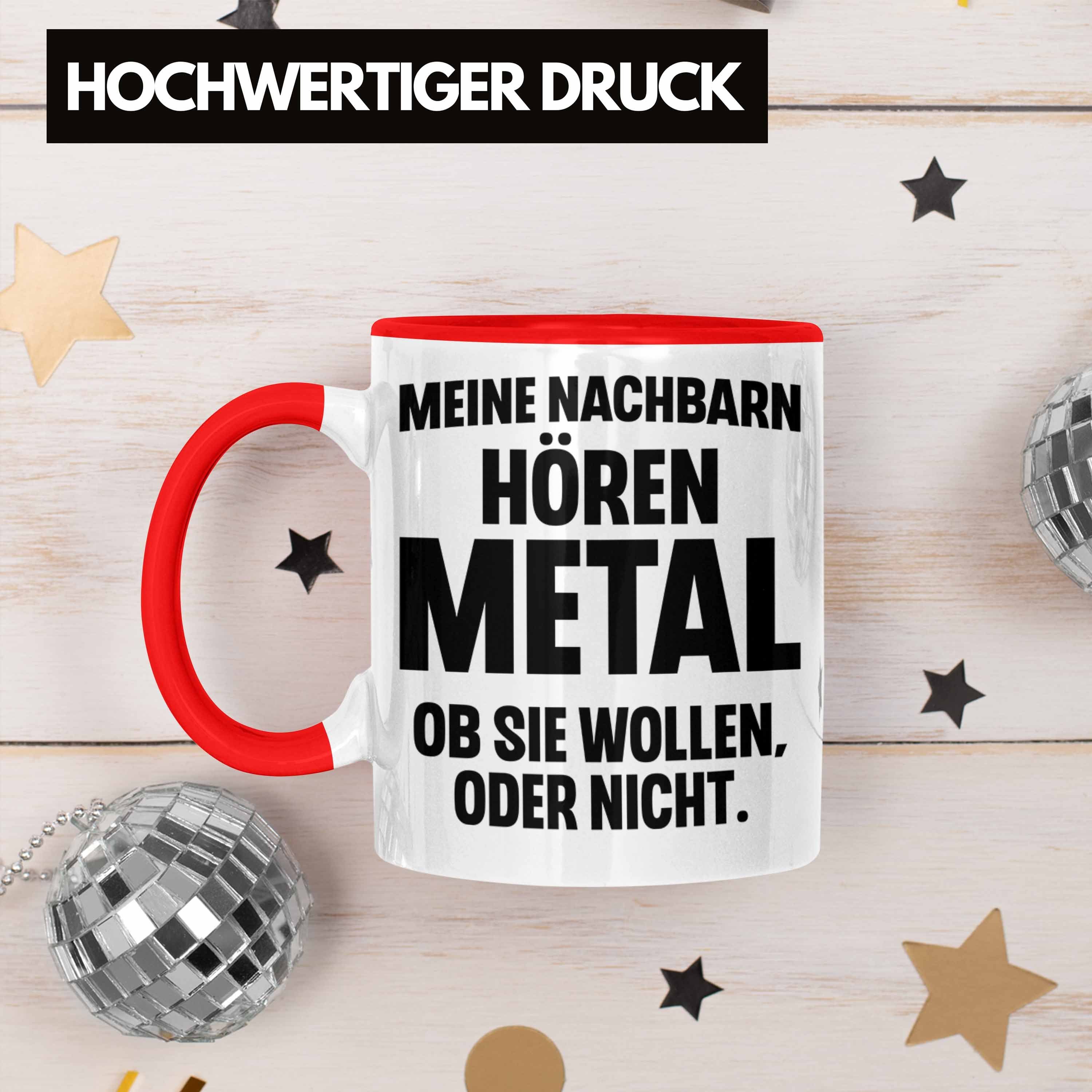 Tasse Deko Heavy Trendation Trendation Rockmusik Geschenke Lustig Metal Geschenk Rot Tasse -
