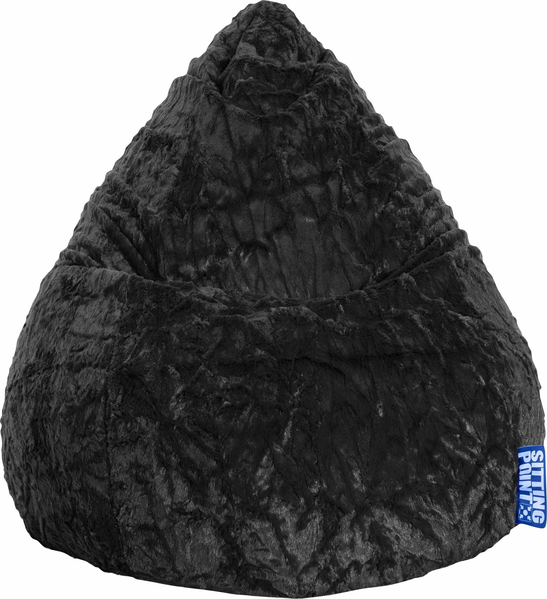 Sitzsack Sitzsack Polystyrol Magma Füllung 100% aus: Schwarz, 70x90cm