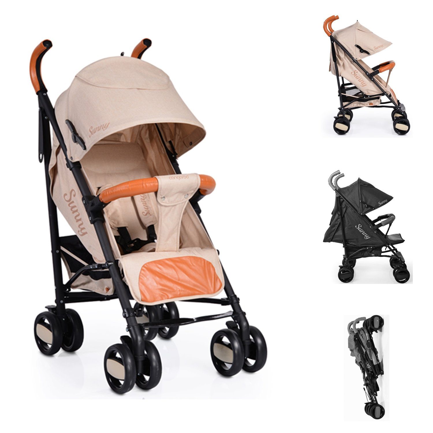 Moni Kinder-Buggy »Kinderwagen, Buggy Sunny«, zusammenklappbar, Leder,  mehrfach verstellbar online kaufen | OTTO