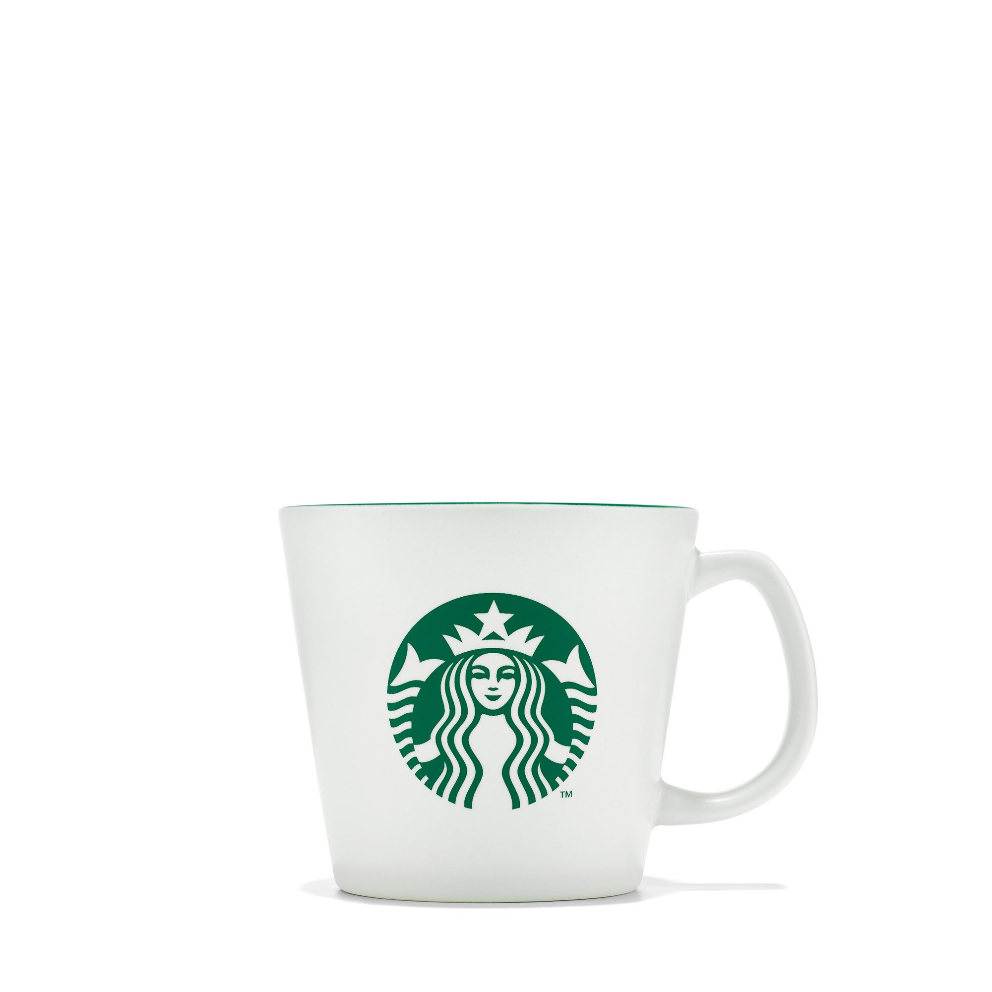 Starbucks Frühstücks-Geschirrset Starbucks Iconic Core Mug Tasse 12oz 356ml weiß mit grünem Logo