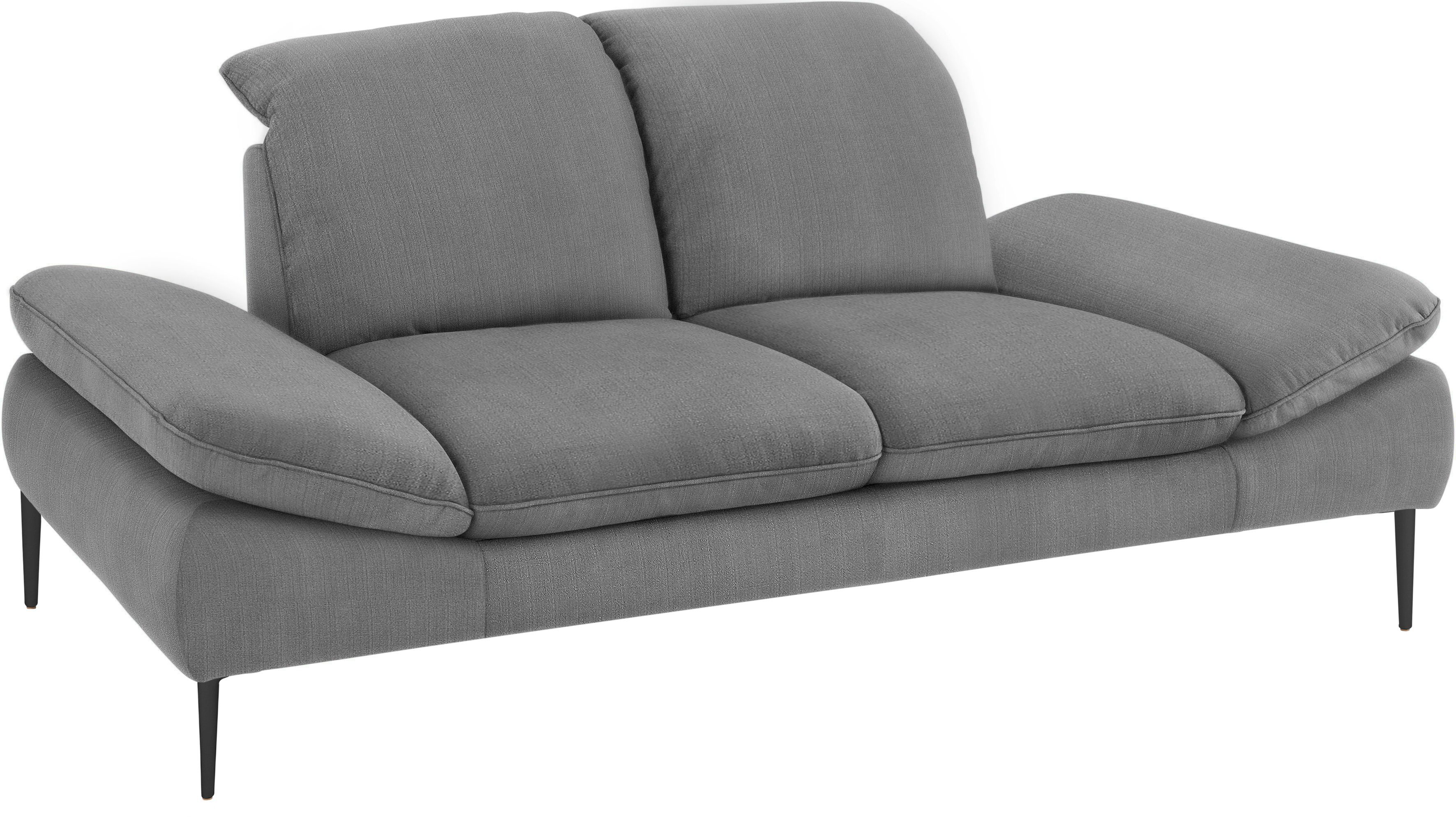 W.SCHILLIG 2,5-Sitzer enjoy&MORE, Sitztiefenverstellung, Füße schwarz pulverbeschichtet, Breite 232 cm