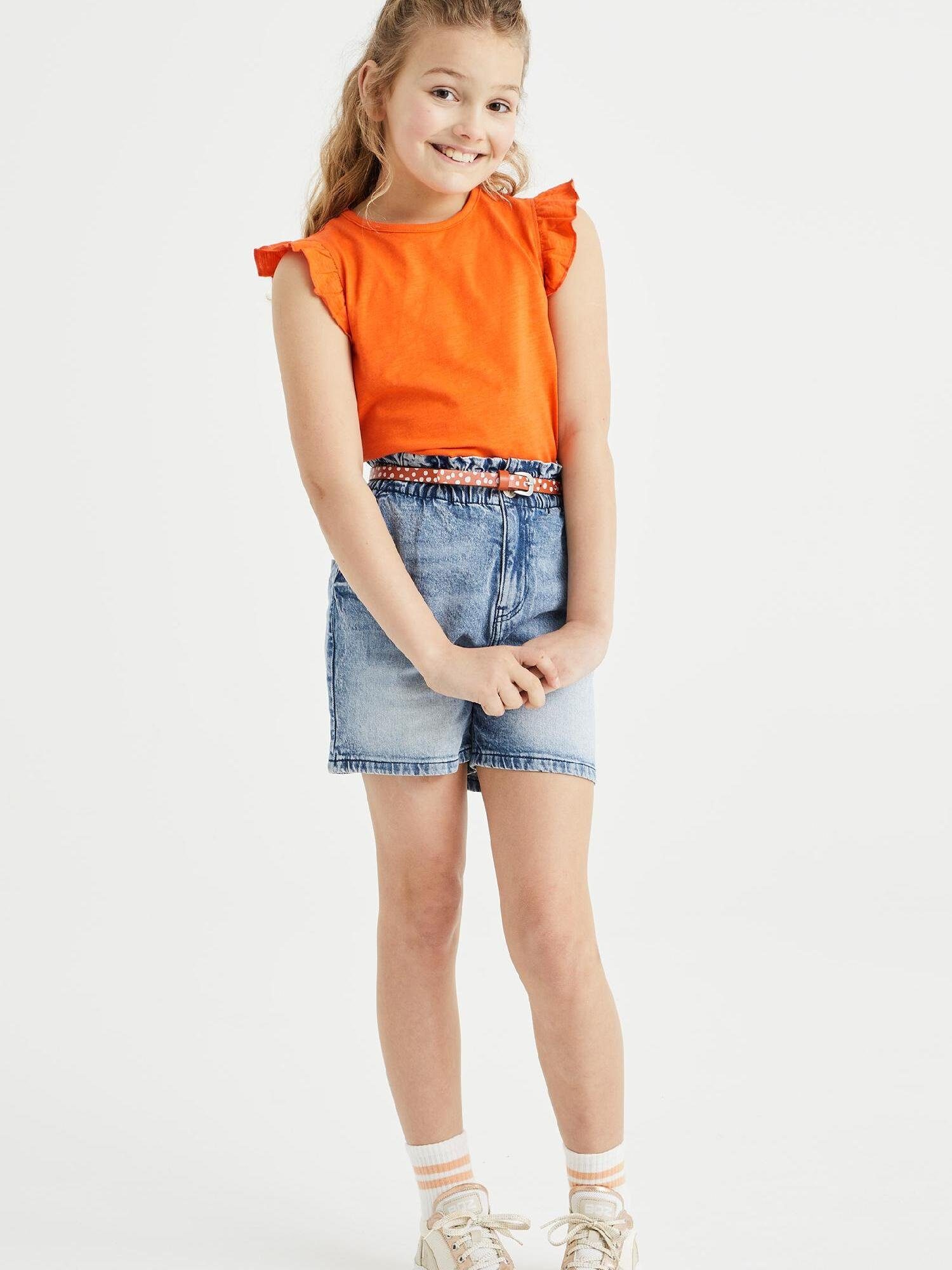 Fashion (1-tlg) T-Shirt Orange WE